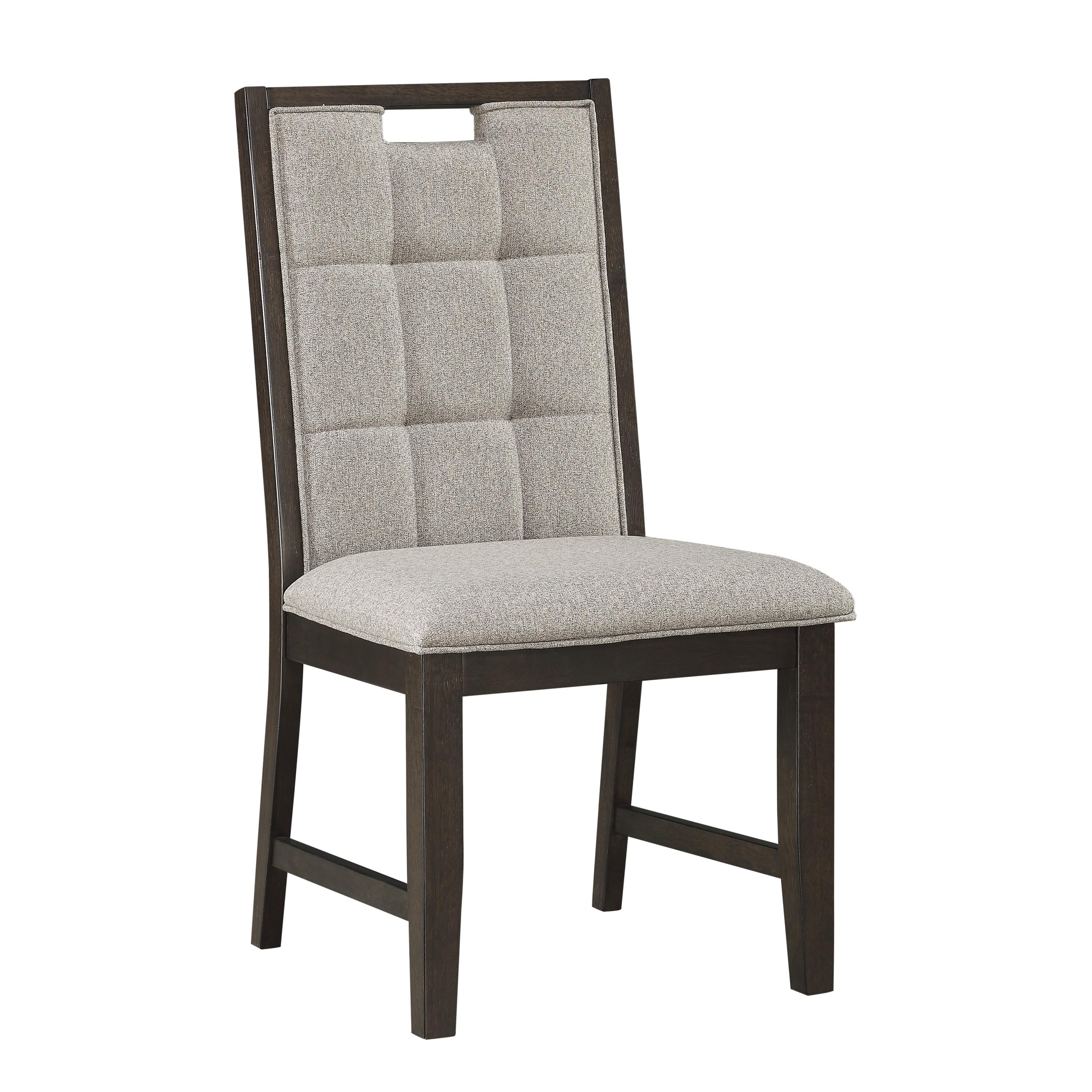 Transitional Side Chair Set 5654S Rathdrum 5654S in Dark Oak Polyester