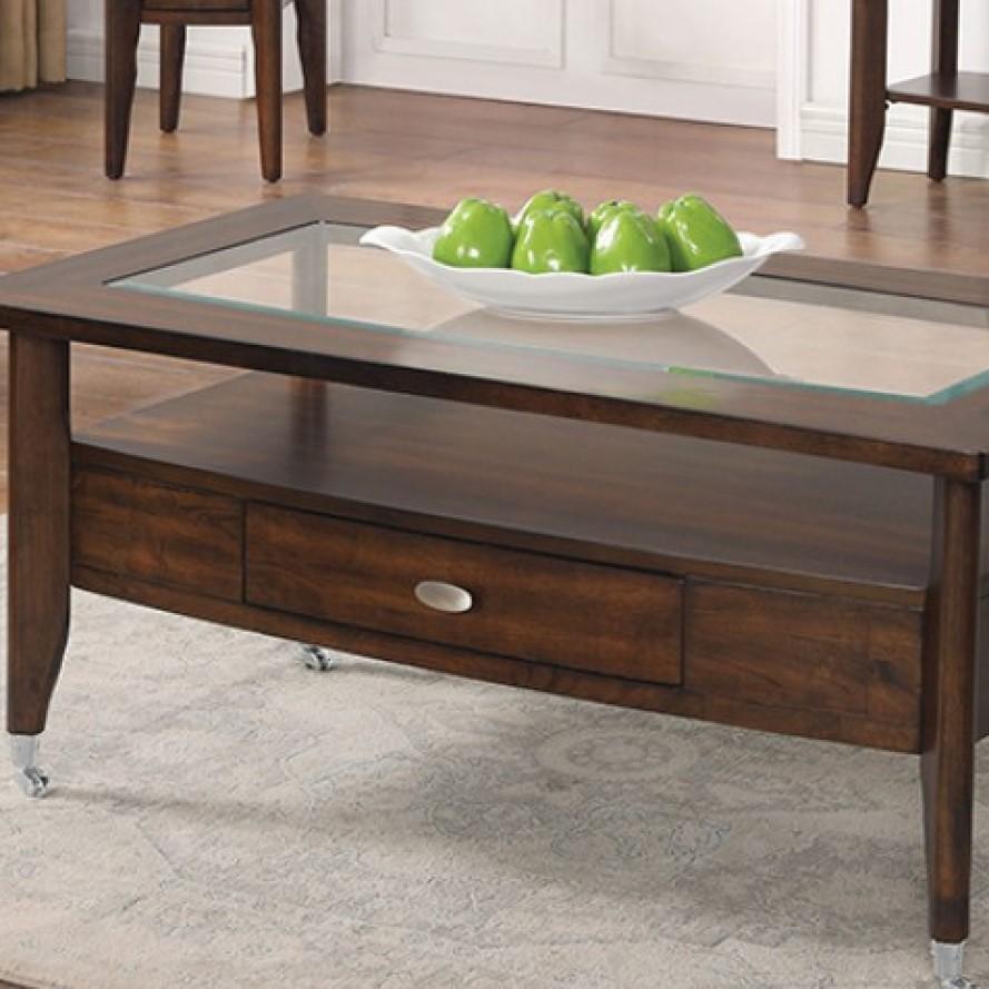 

    
Furniture of America Riverdale Coffee Table CM4905WN-C-CT Coffee Table Dark Walnut CM4905WN-C-CT
