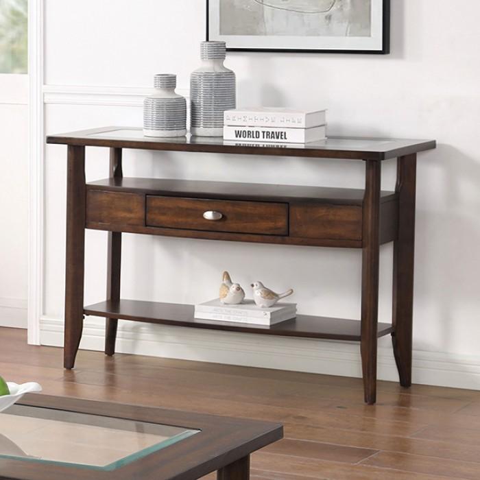 Transitional Console Table Riverdale Console Table CM4905WN-S-C CM4905WN-S-C in Dark Walnut 