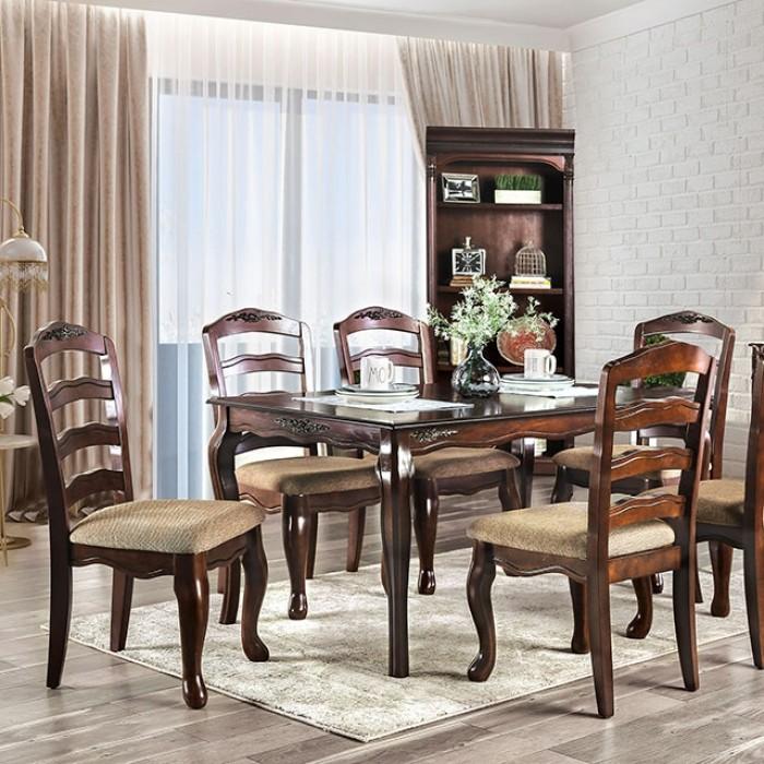 

    
Transitional Dark Walnut Solid Wood Dining Table Furniture of America Townsville CM3109T
