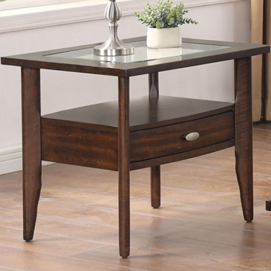 

    
Furniture of America Riverdale End Table CM4905WN-E-ET End Table Dark Walnut CM4905WN-E-ET
