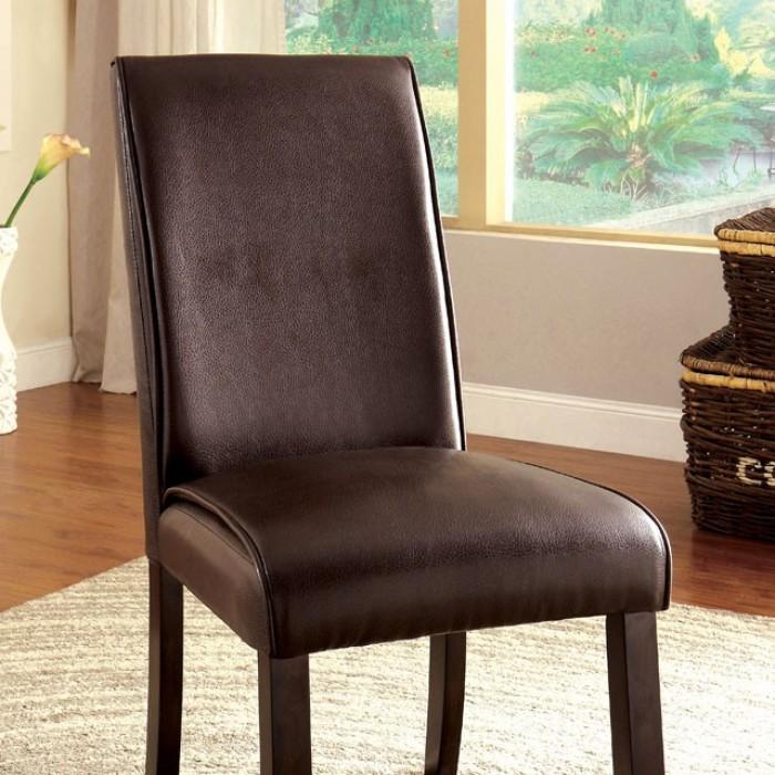 

    
Transitional Dark Walnut Solid Wood Side Chairs Set 2pcs Furniture of America CM3823SC-2PK Gladstone
