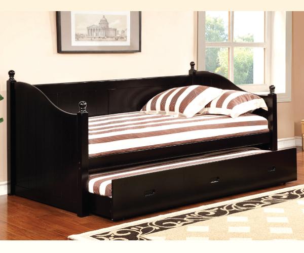 

    
Transitional Daybed w/ Trundle in Black Walcott by Furniture of America
