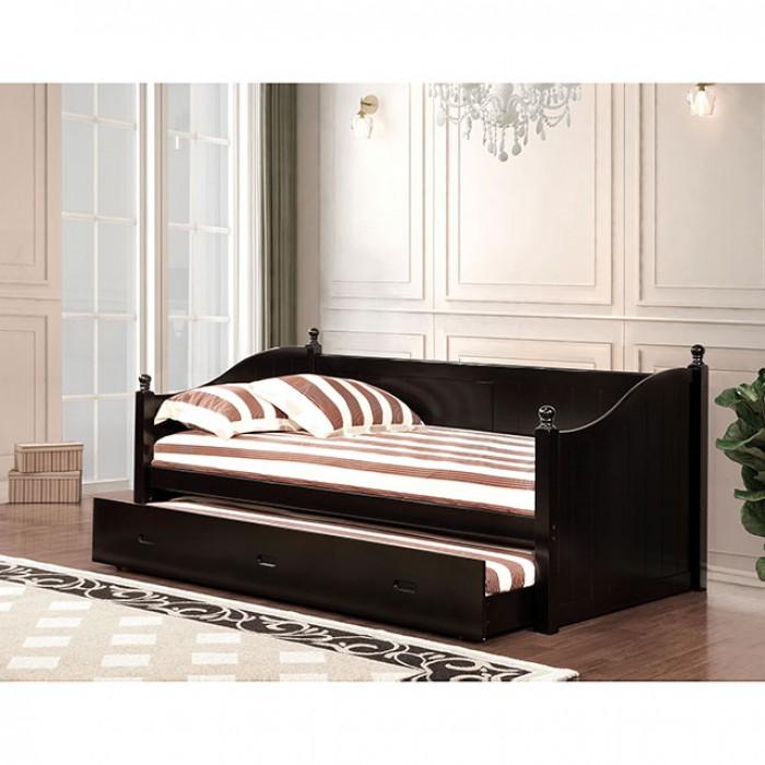 

    
Transitional Daybed w/ Trundle in Black Walcott by Furniture of America
