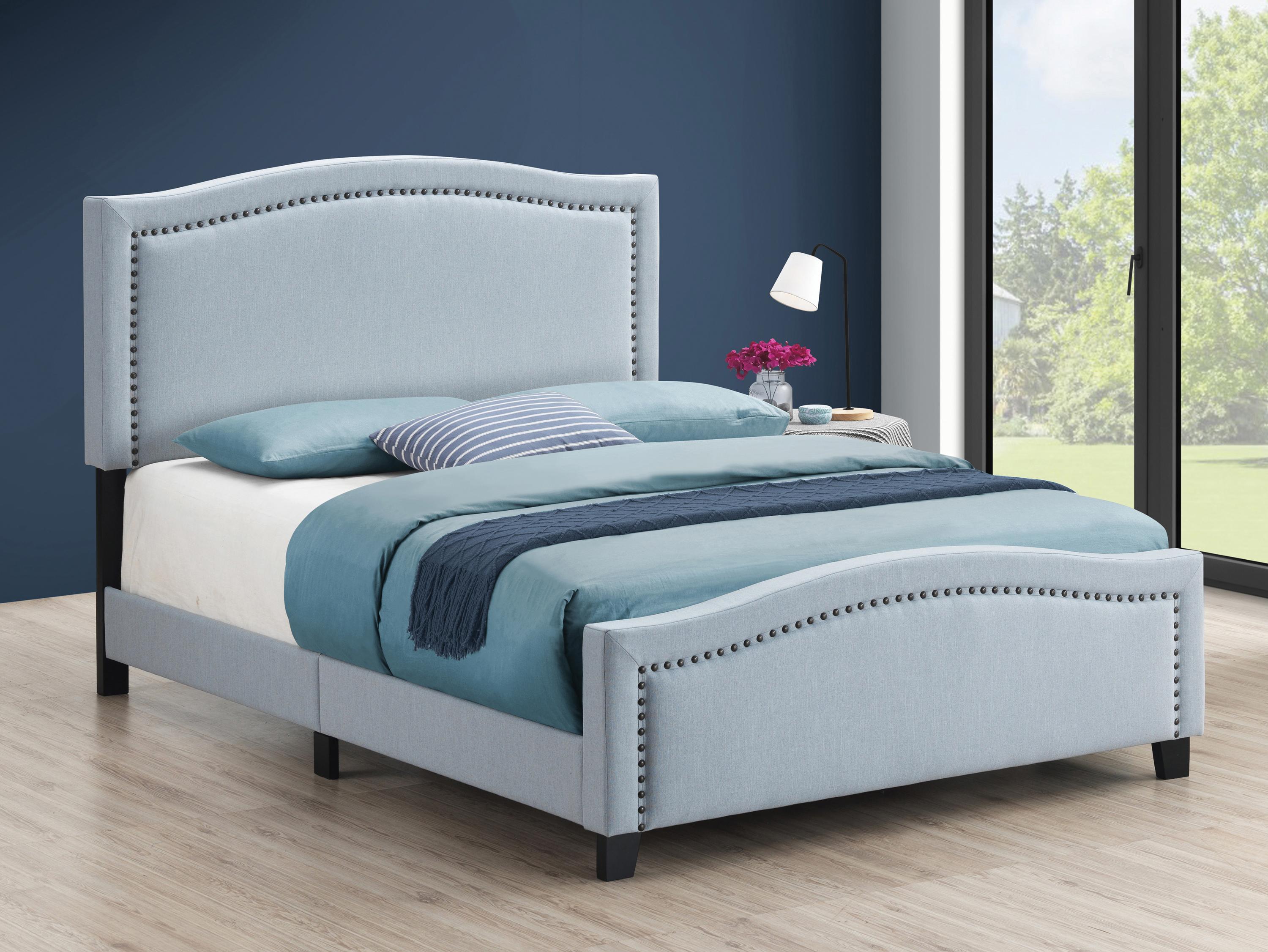 

    
Transitional Delft Blue Linen-like Fabric Full Bed Coaster 306013F Hamden
