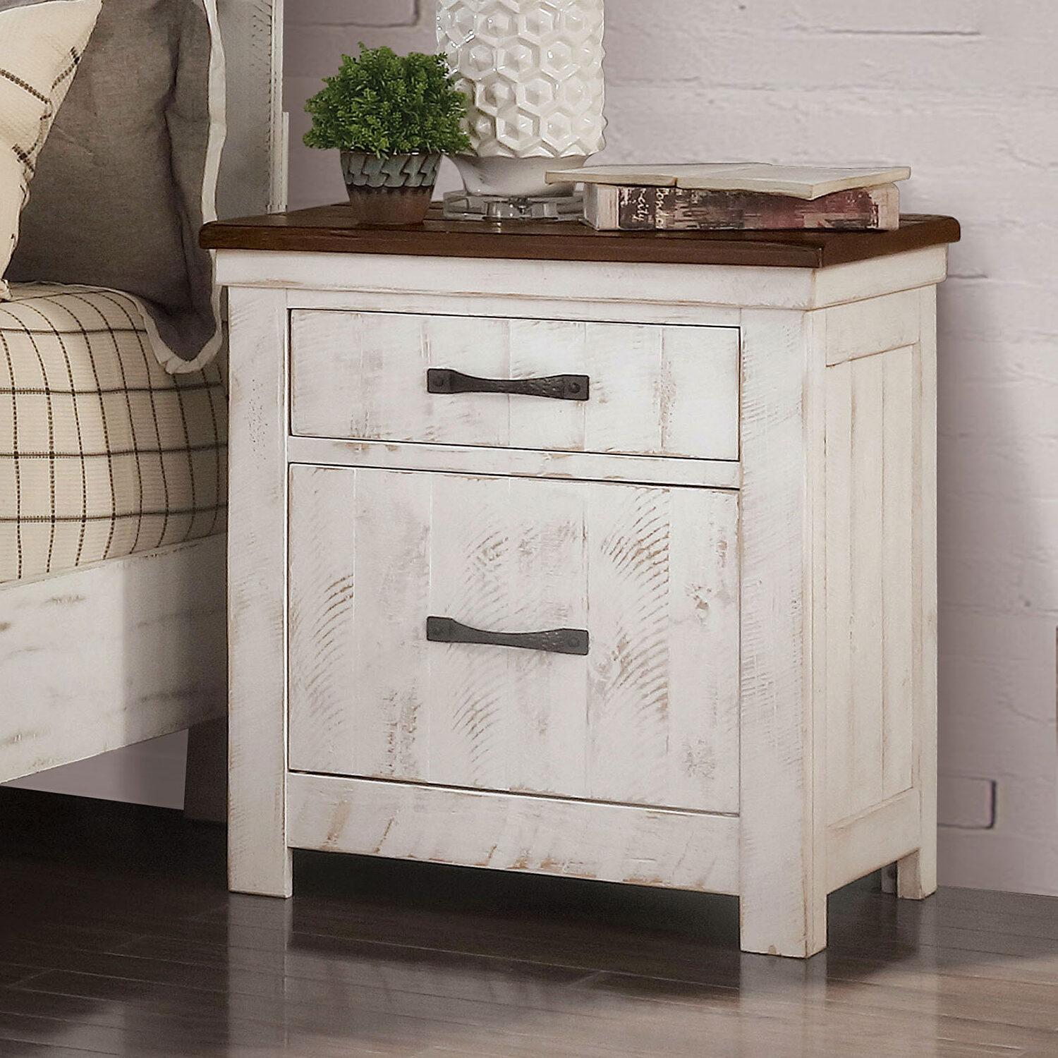 

                    
Furniture of America CM7962-EK-5PC Alyson Panel Bedroom Set Walnut/White  Purchase 
