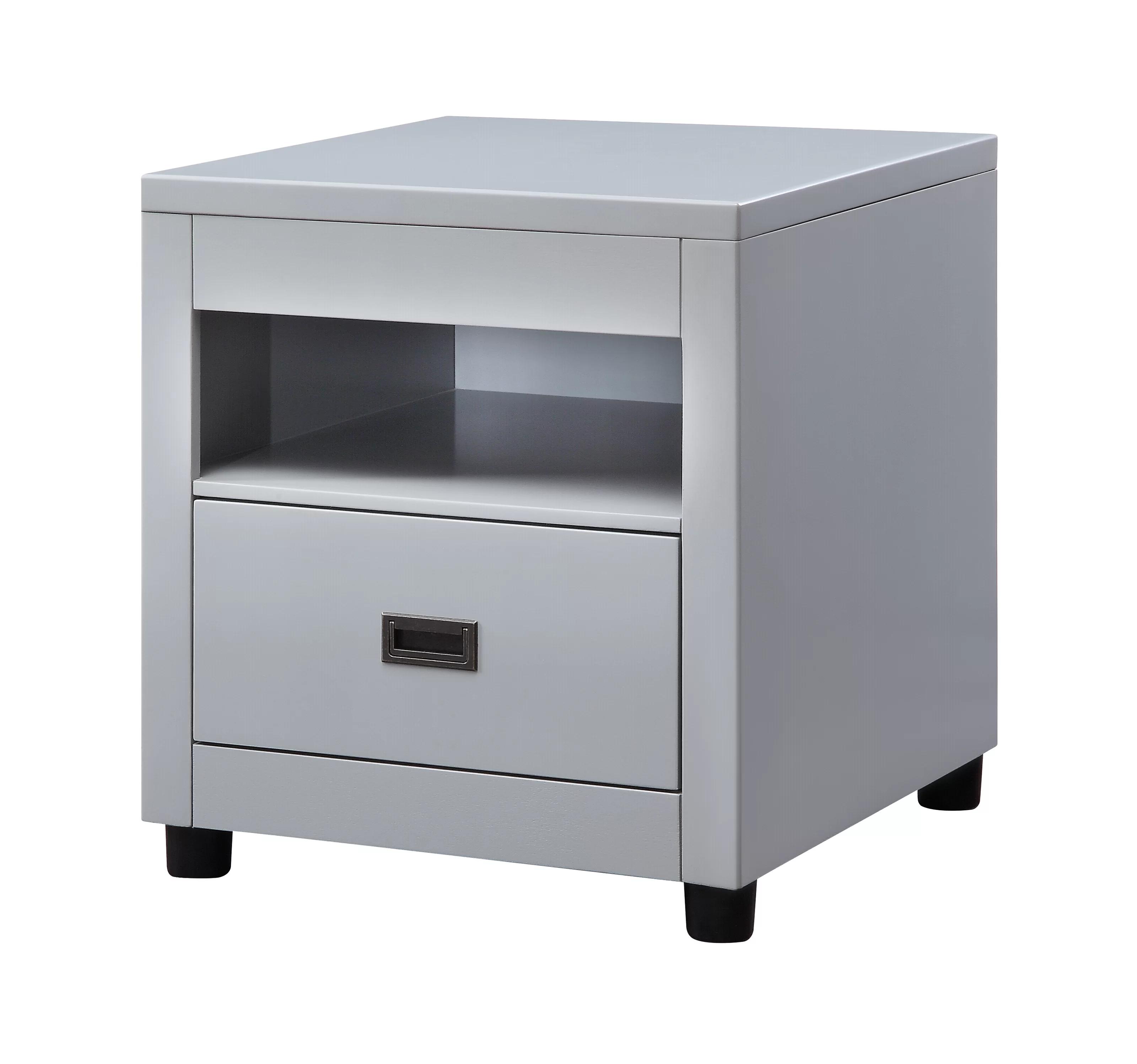 

    
Transitional Dove Gray End Table by Acme Eleanor 87107

