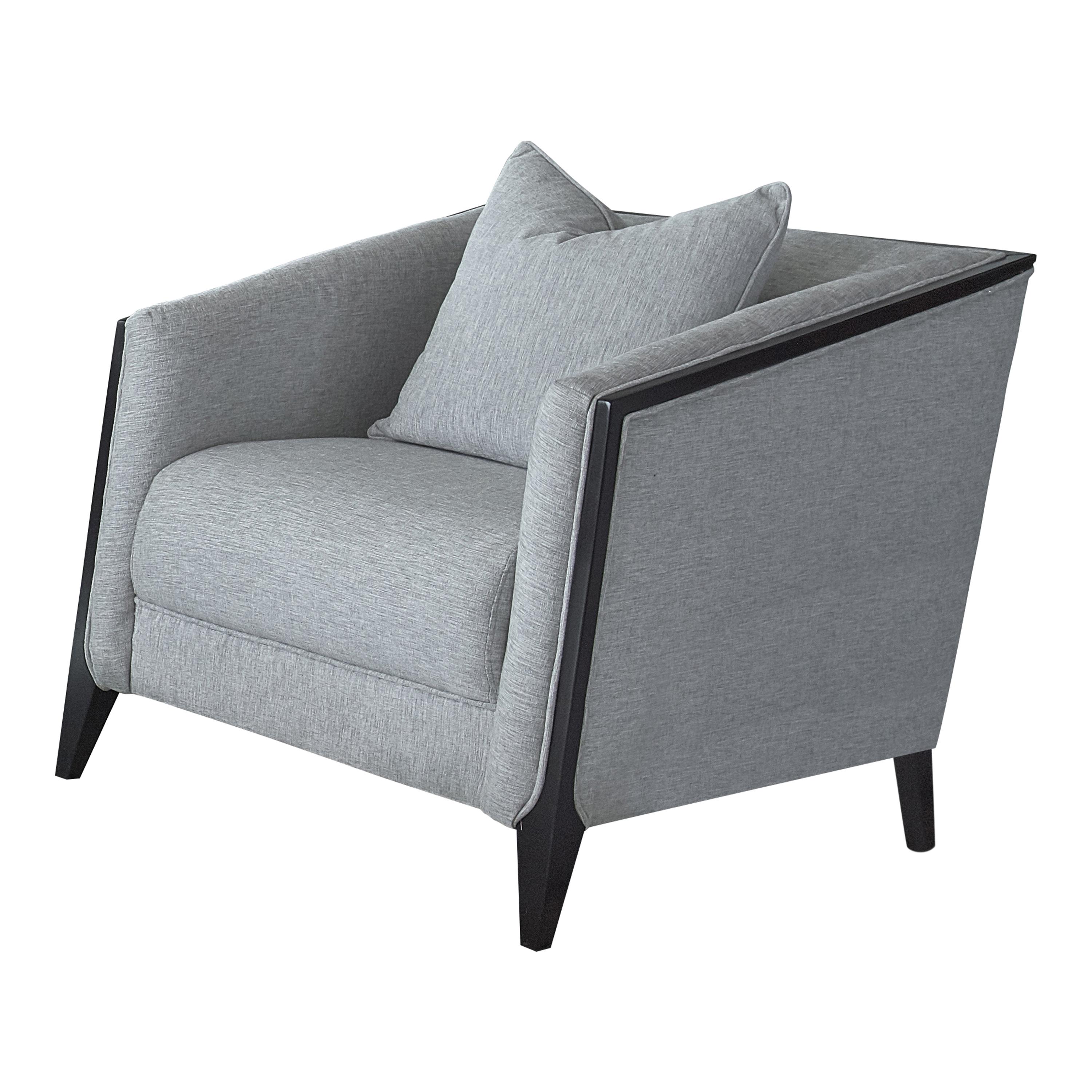 Transitional Arm Chair 509203 Whitfield 509203 in Gray Chenille