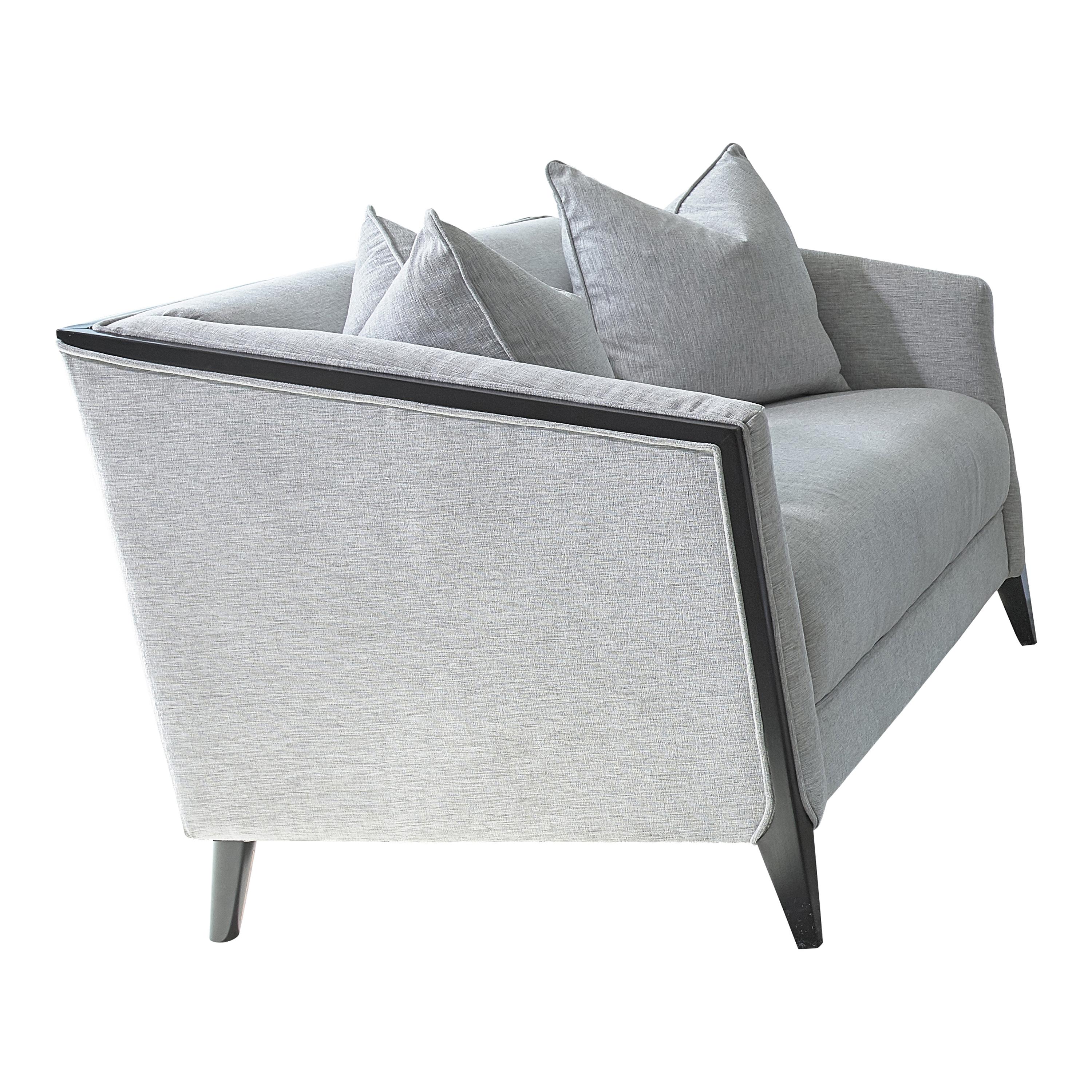 Transitional Loveseat 509202 Whitfield 509202 in Gray Chenille