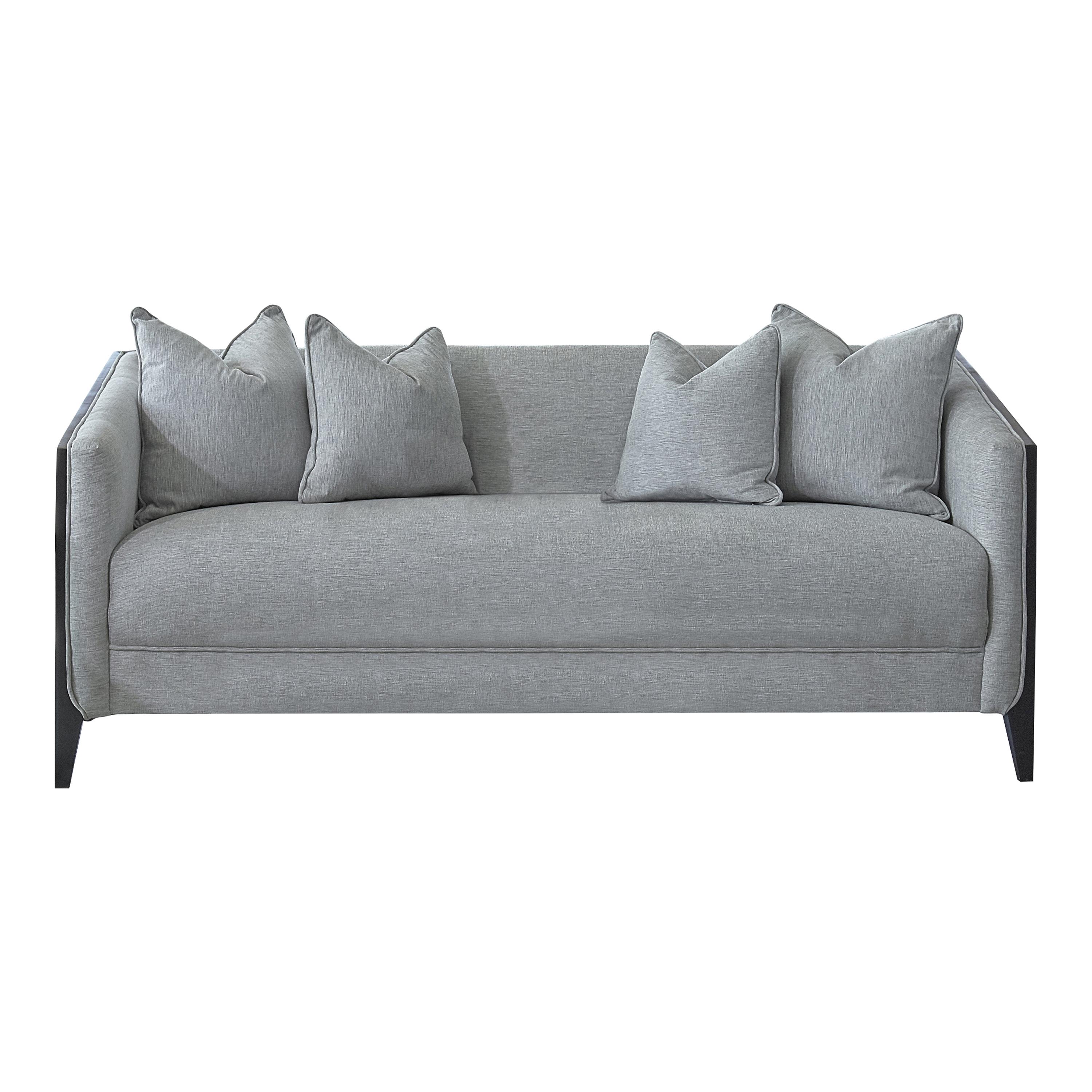 

    
Transitional Dove Gray Low Pile Chenille Sofa Coaster 509201 Whitfield
