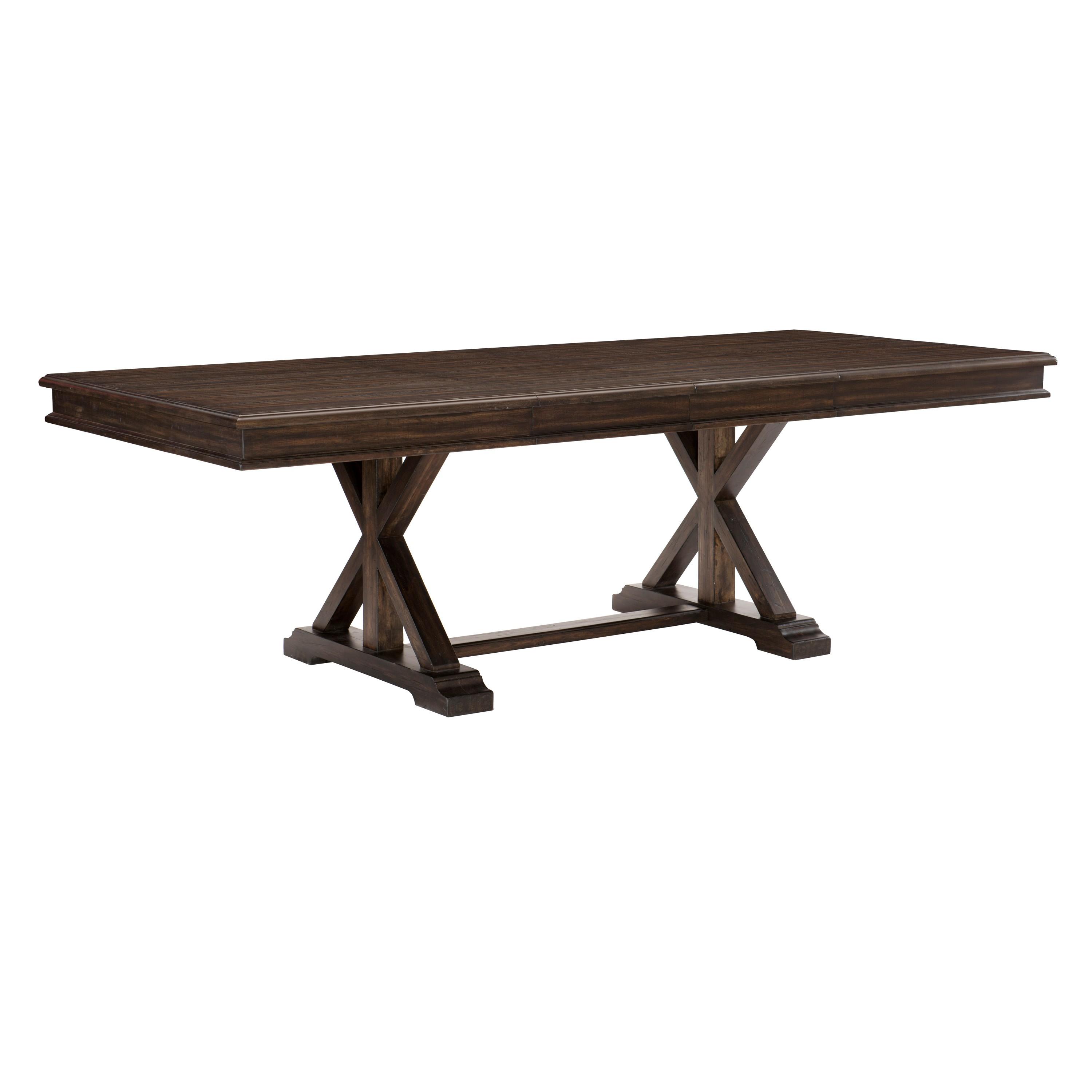 Transitional Dining Table 1689-96* Cardano 1689-96* in Charcoal 
