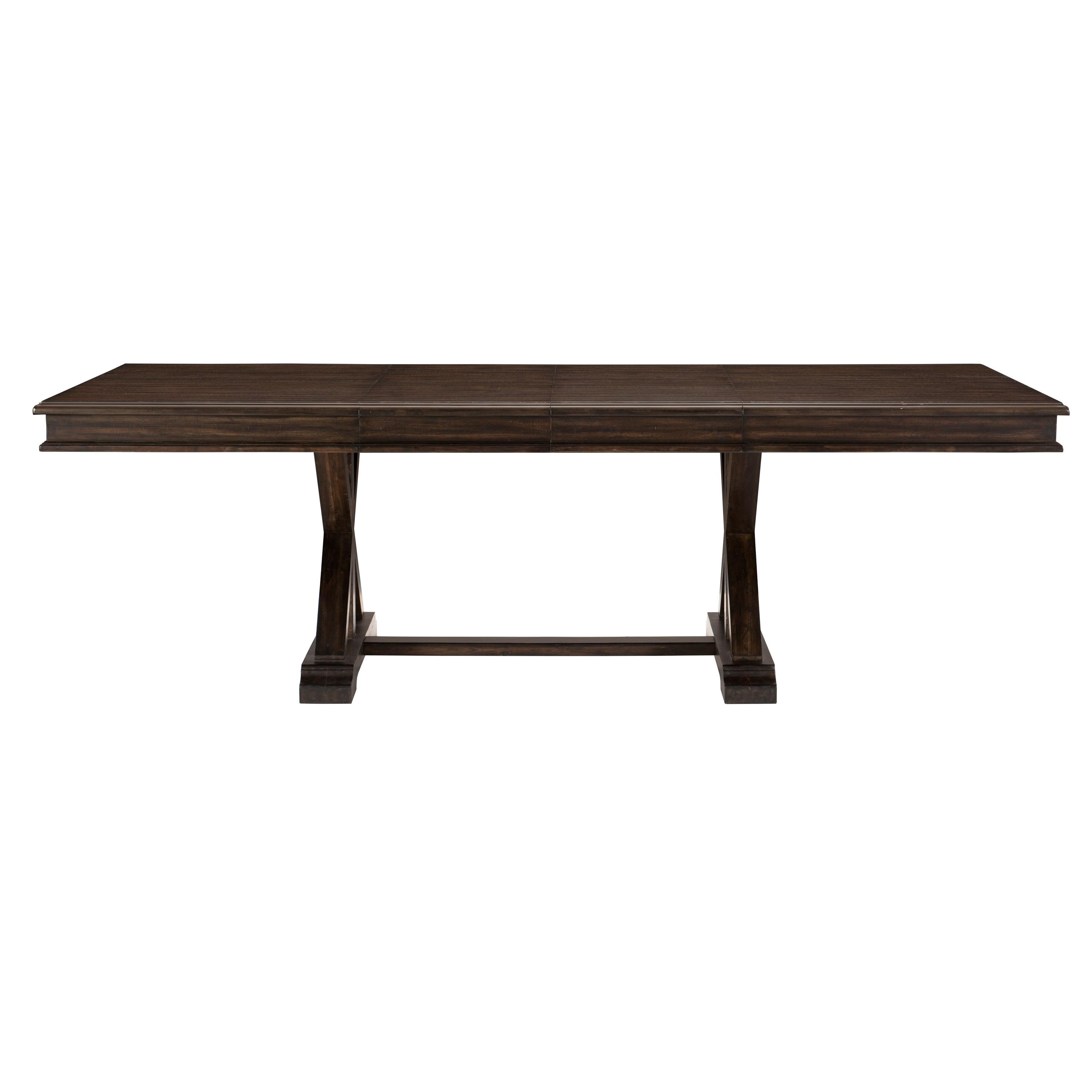 

    
Transitional Driftwood Charcoal Wood Dining Table Homelegance 1689-96* Cardano
