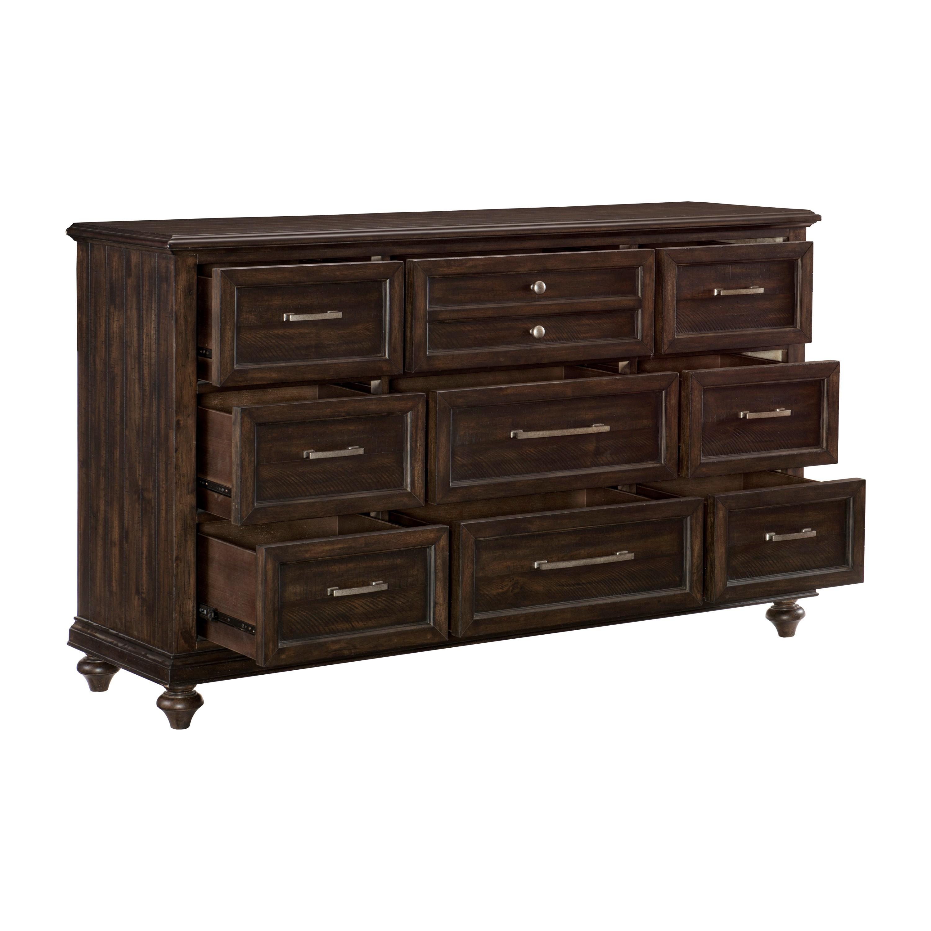 

    
Transitional Driftwood Charcoal Wood Dresser Homelegance 1689-5 Cardano
