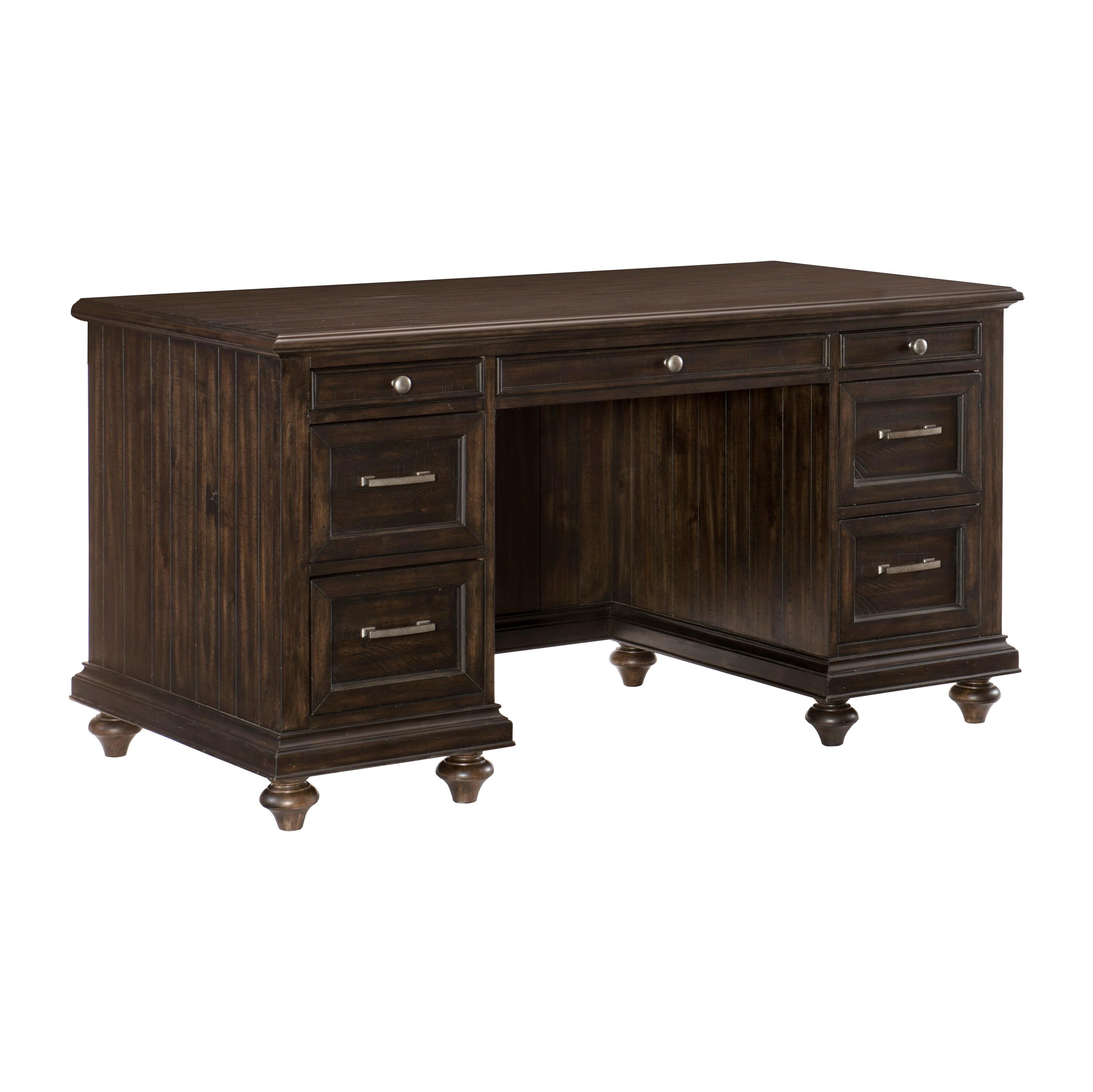

    
Transitional Driftwood Charcoal Wood Executive Desk Set 2pcs Homelegance 1689-17 Cardano
