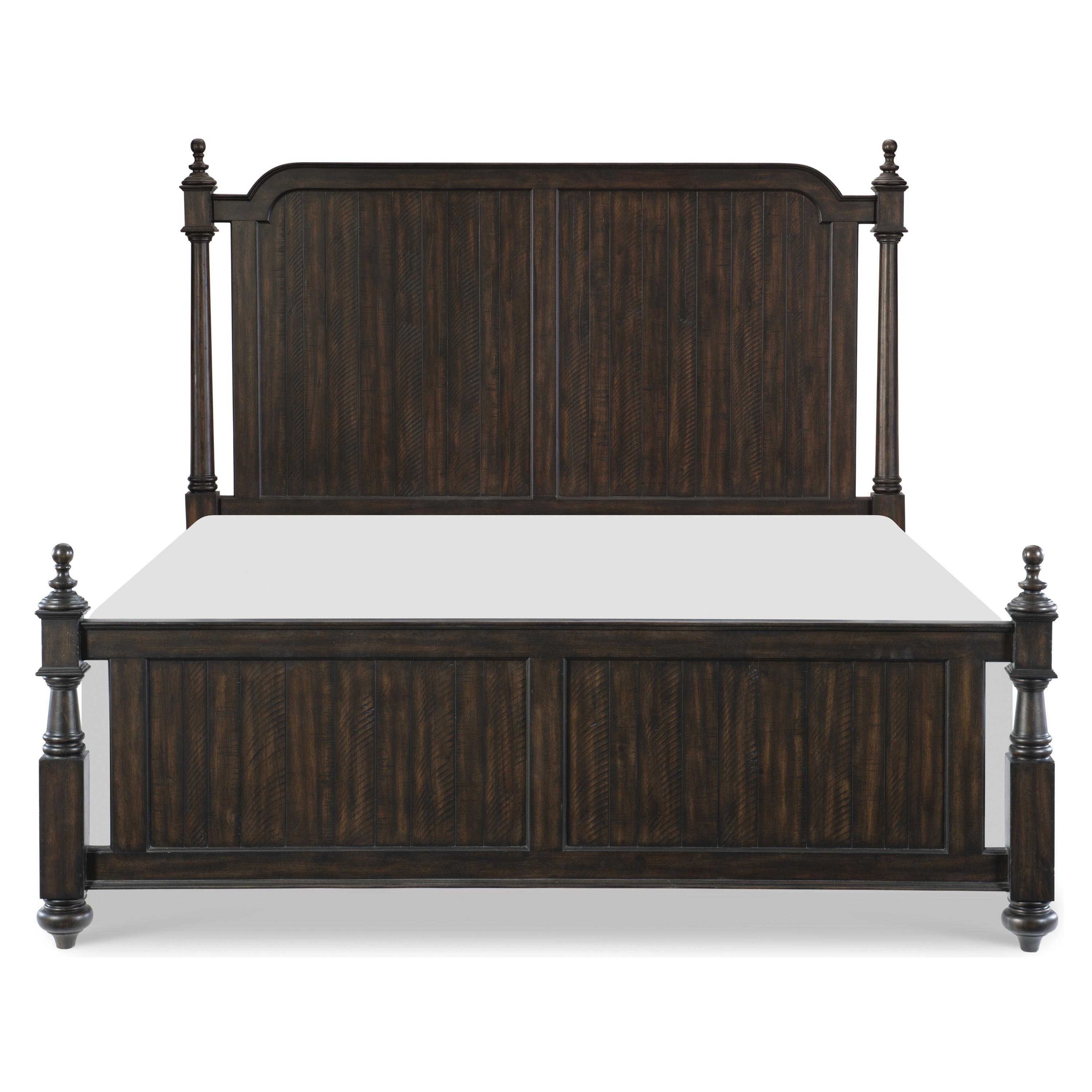 

    
Transitional Driftwood Charcoal Wood Queen Bed Homelegance 1689P-1* Cardano
