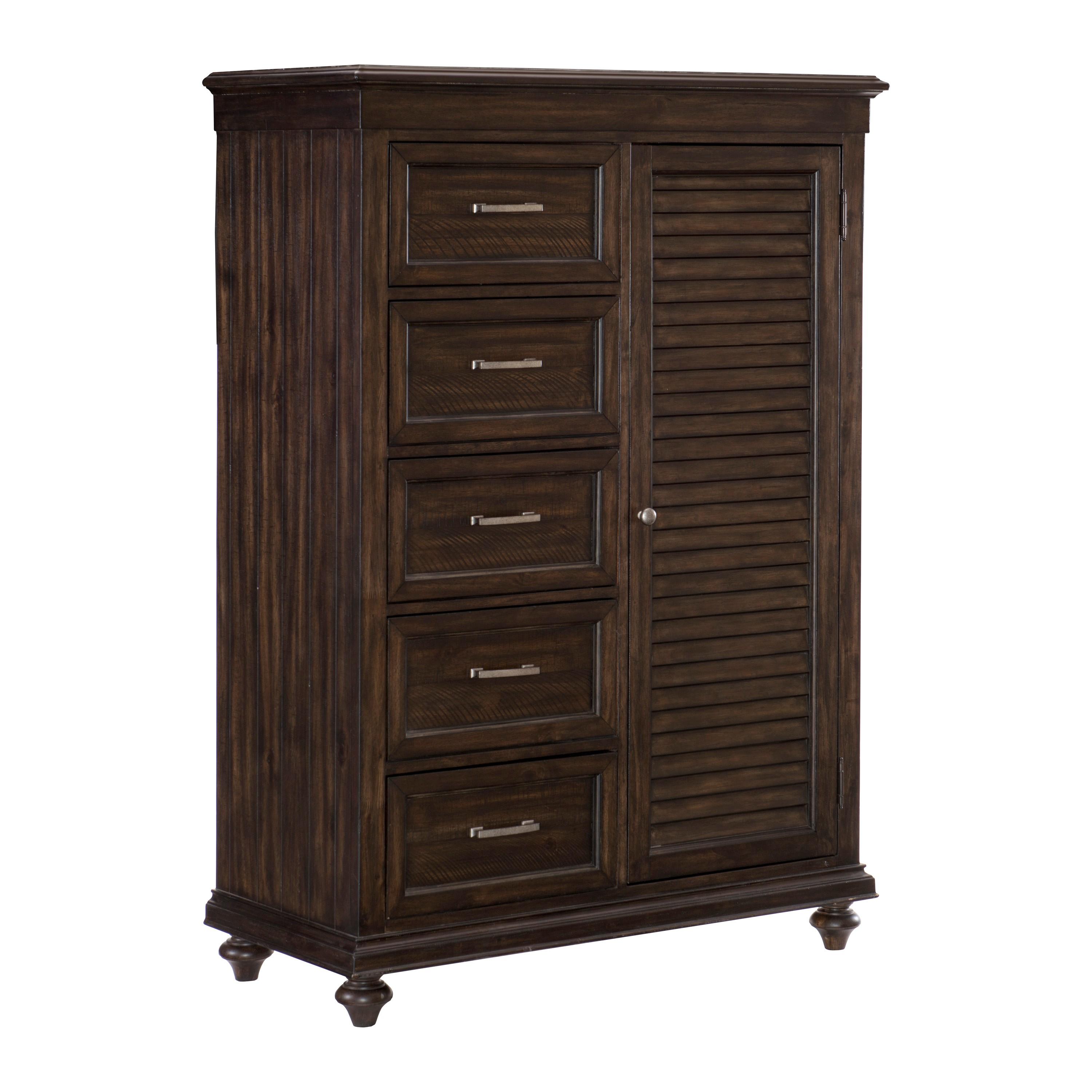 

    
Transitional Driftwood Charcoal Wood Wardrobe Chest Homelegance 1689-10 Cardano
