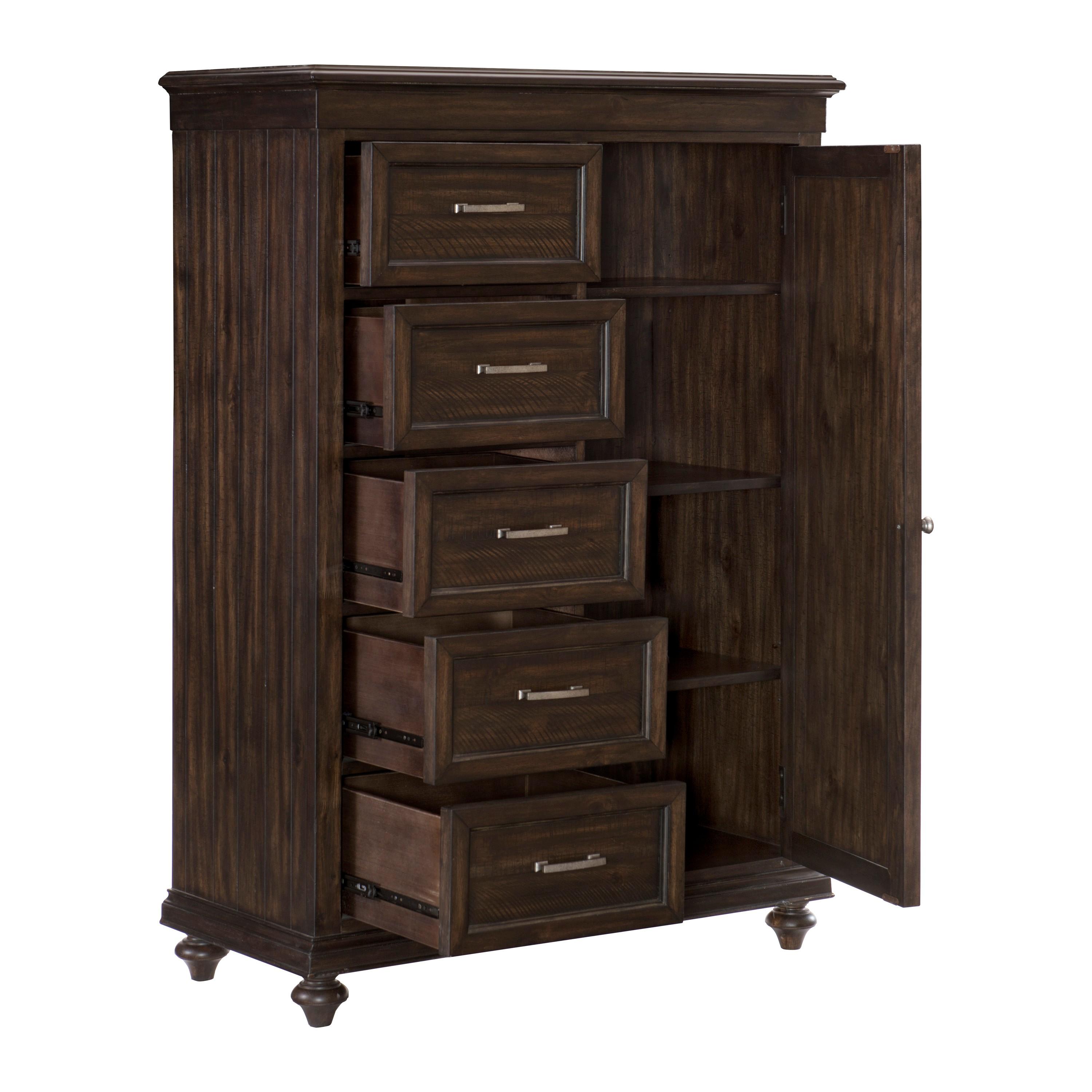 

    
Transitional Driftwood Charcoal Wood Wardrobe Chest Homelegance 1689-10 Cardano
