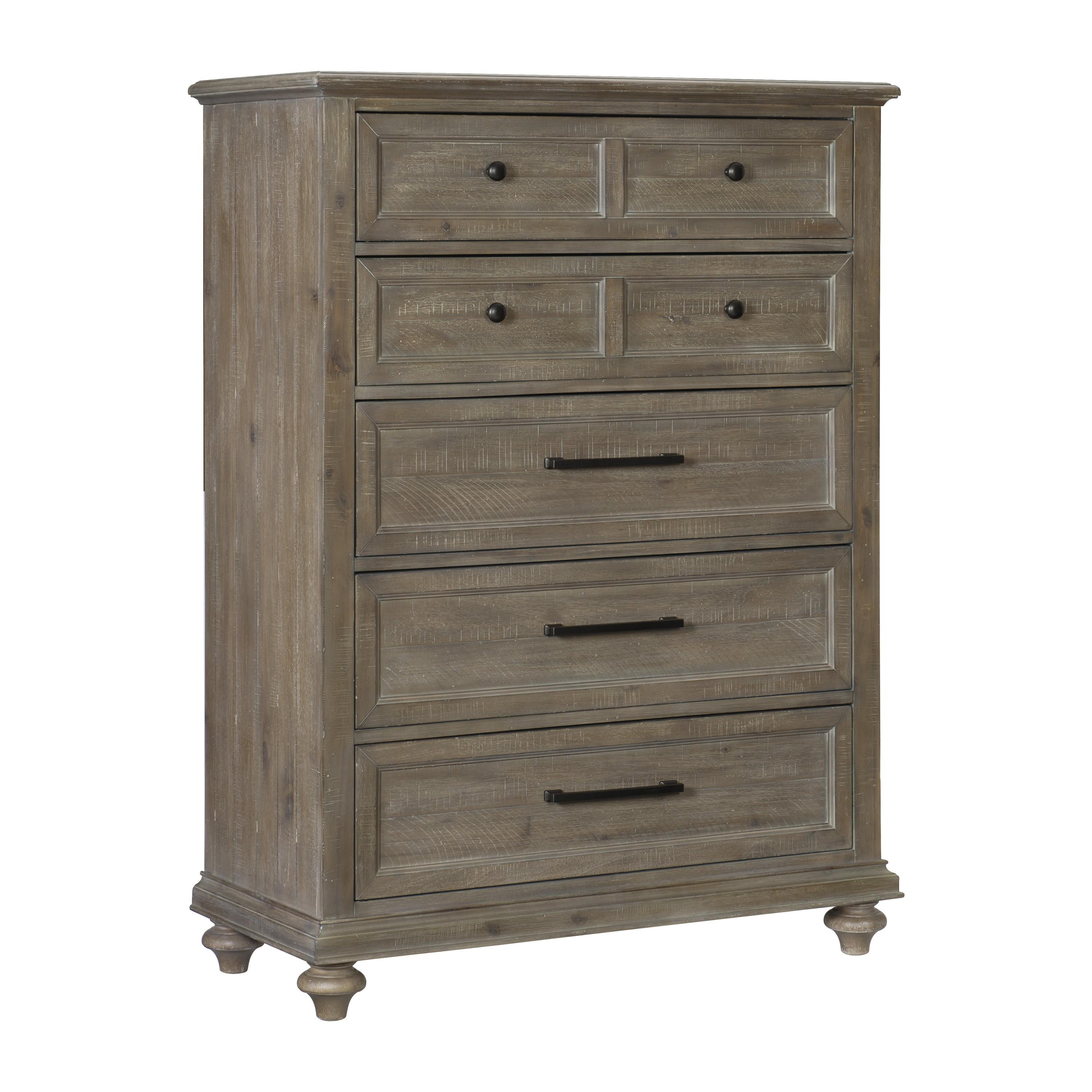 

    
Transitional Driftwood Light Brown Wood Chest Homelegance 1689BR-9 Cardano
