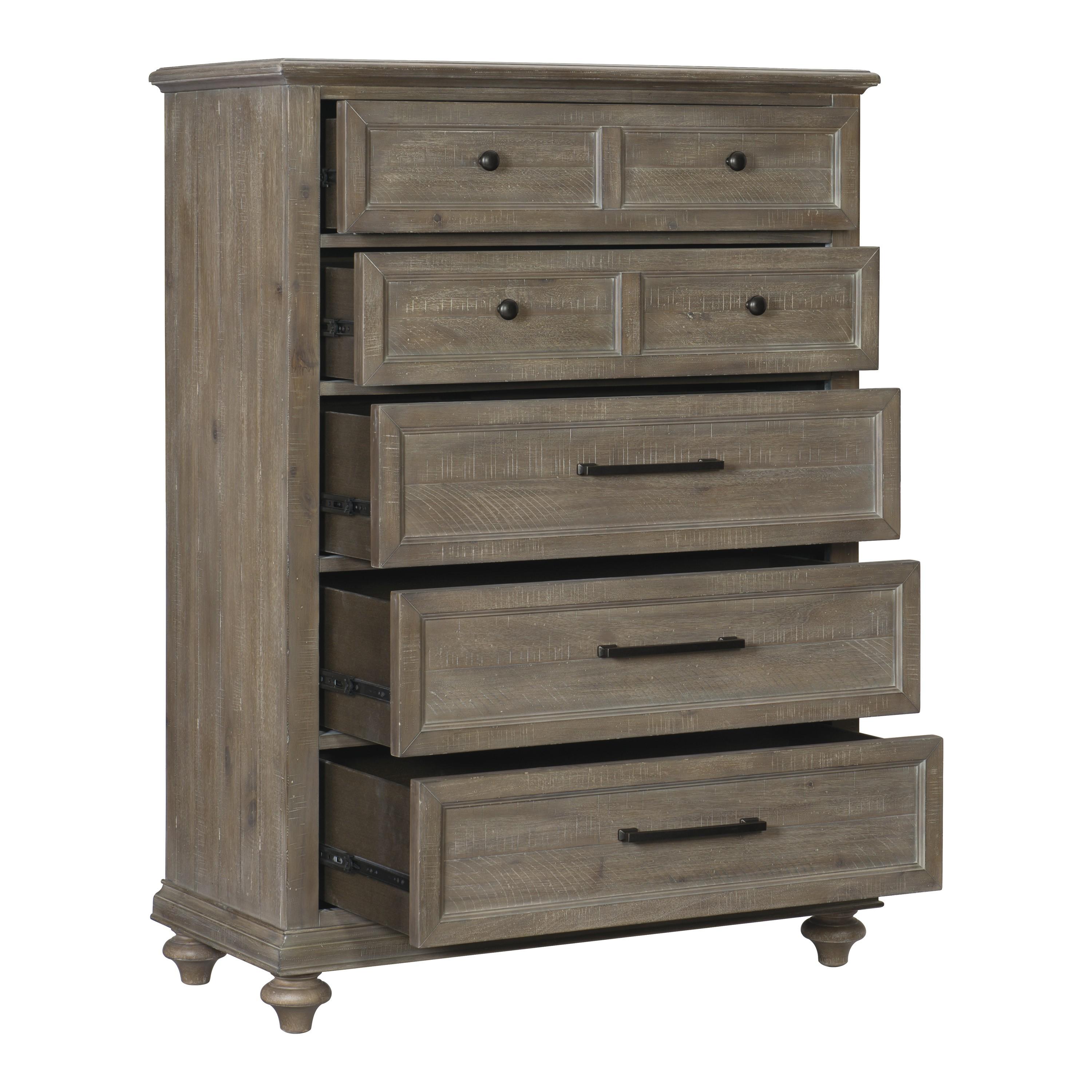 

    
Transitional Driftwood Light Brown Wood Chest Homelegance 1689BR-9 Cardano
