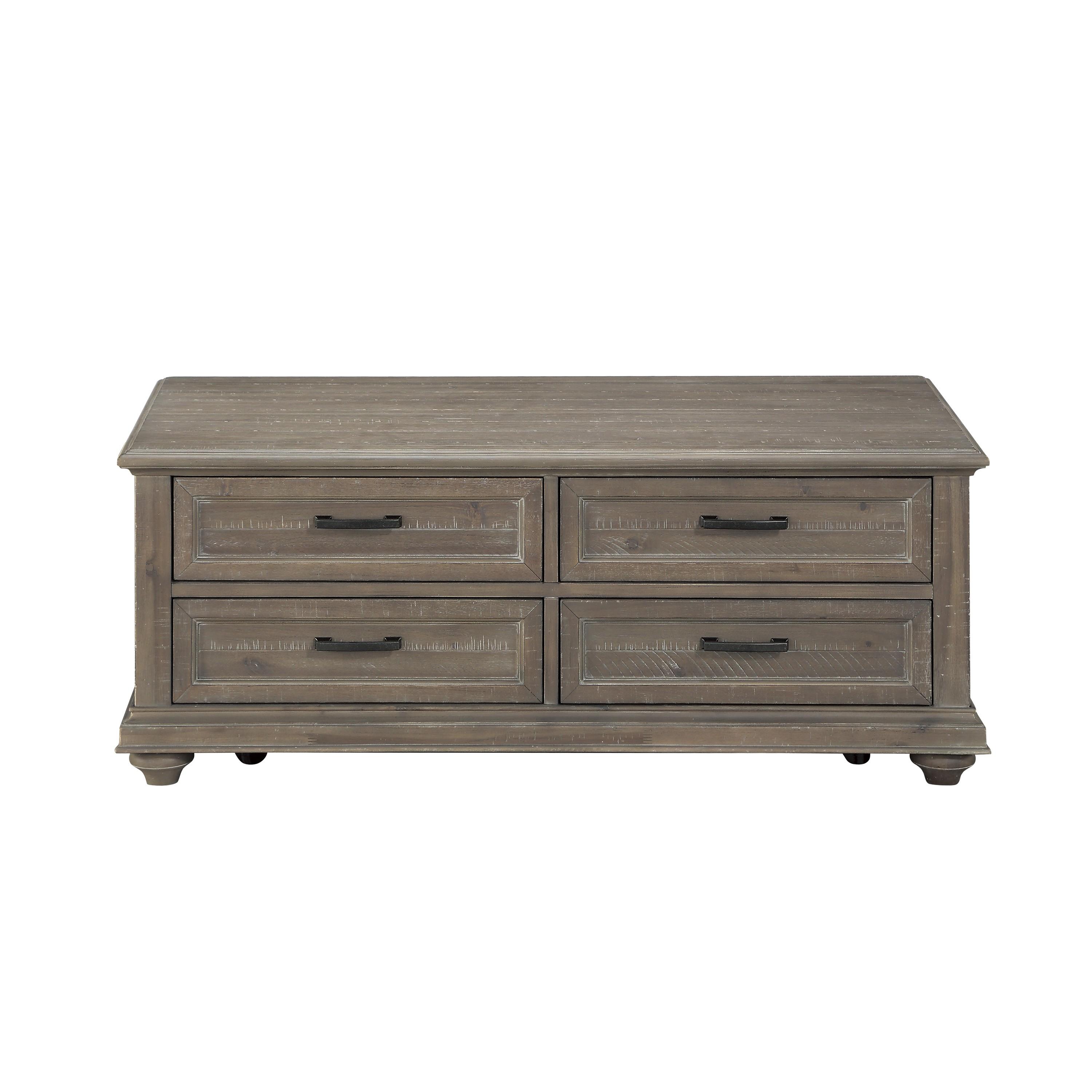 Transitional Cocktail Table 1689BR-30 Cardano 1689BR-30 in Light Brown 