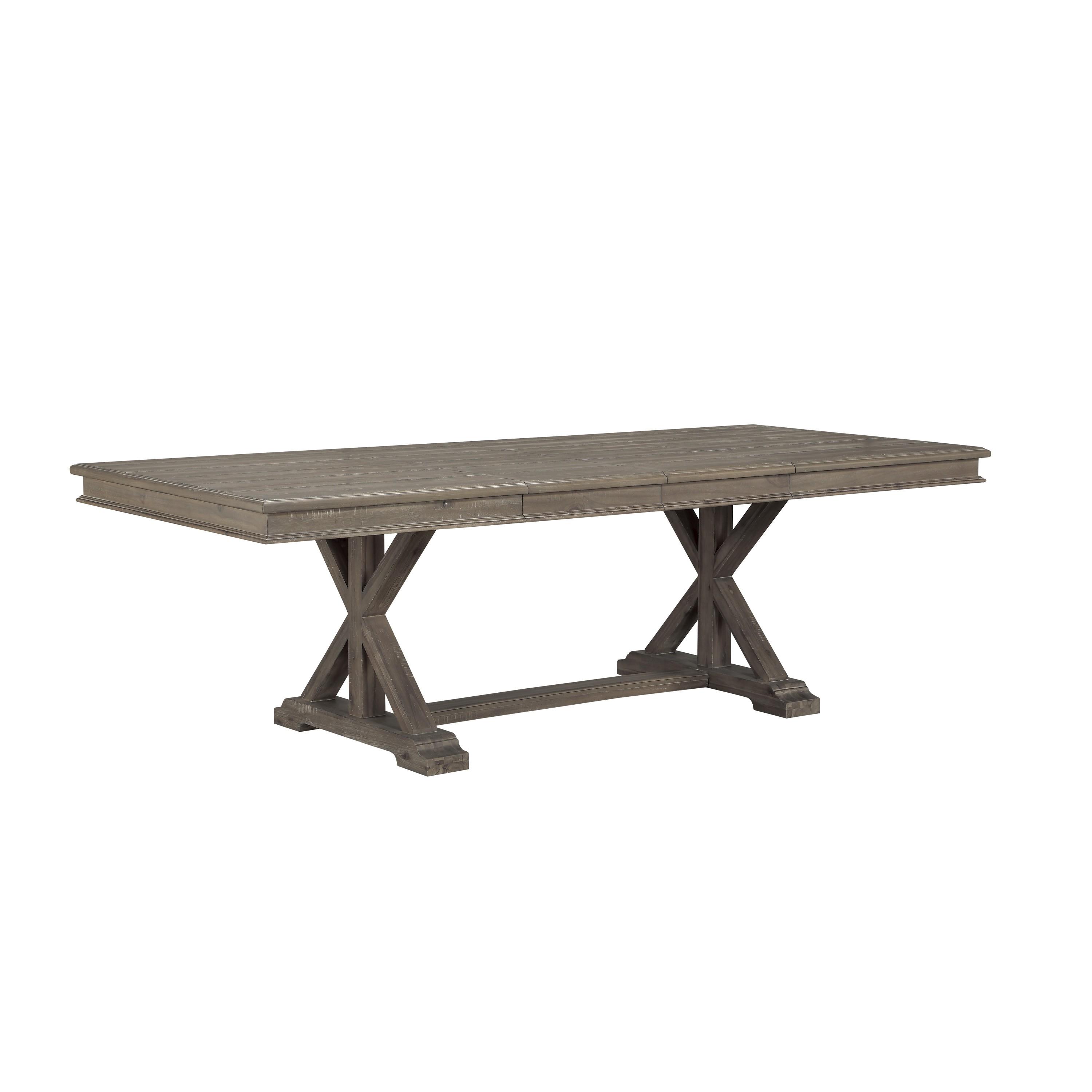 

    
Transitional Driftwood Light Brown Wood Dining Table Homelegance 1689BR-96* Cardano
