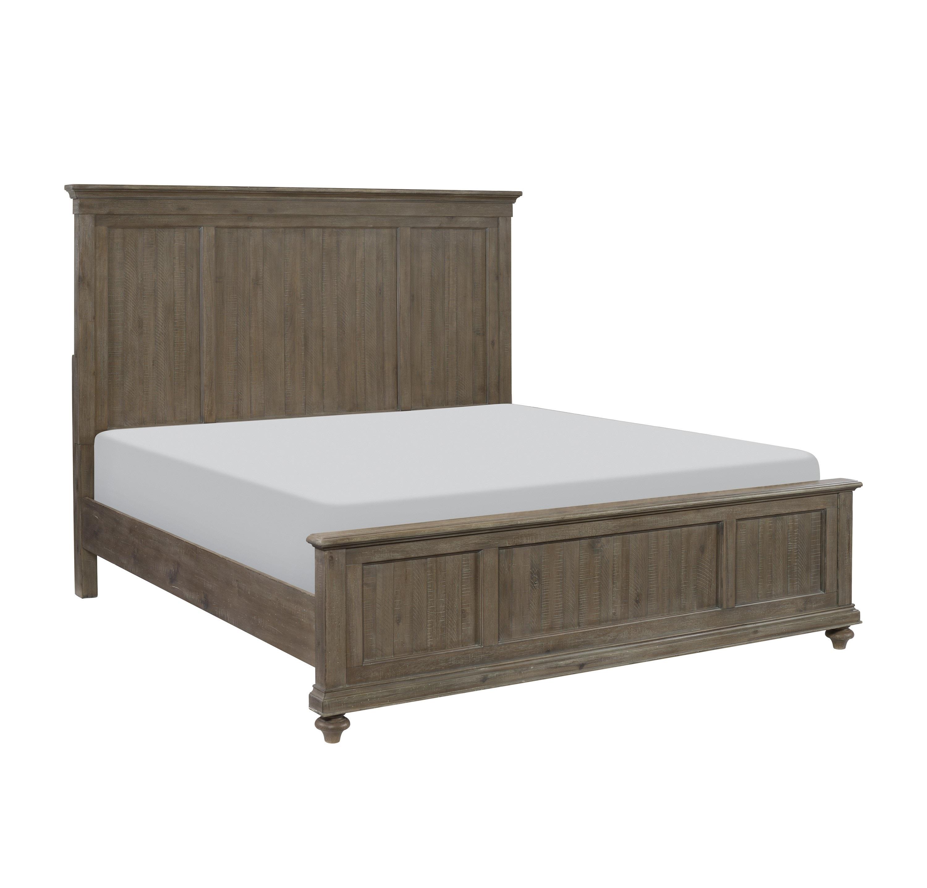 

    
Transitional Driftwood Light Brown Wood Queen Bed Homelegance 1689BR-1* Cardano
