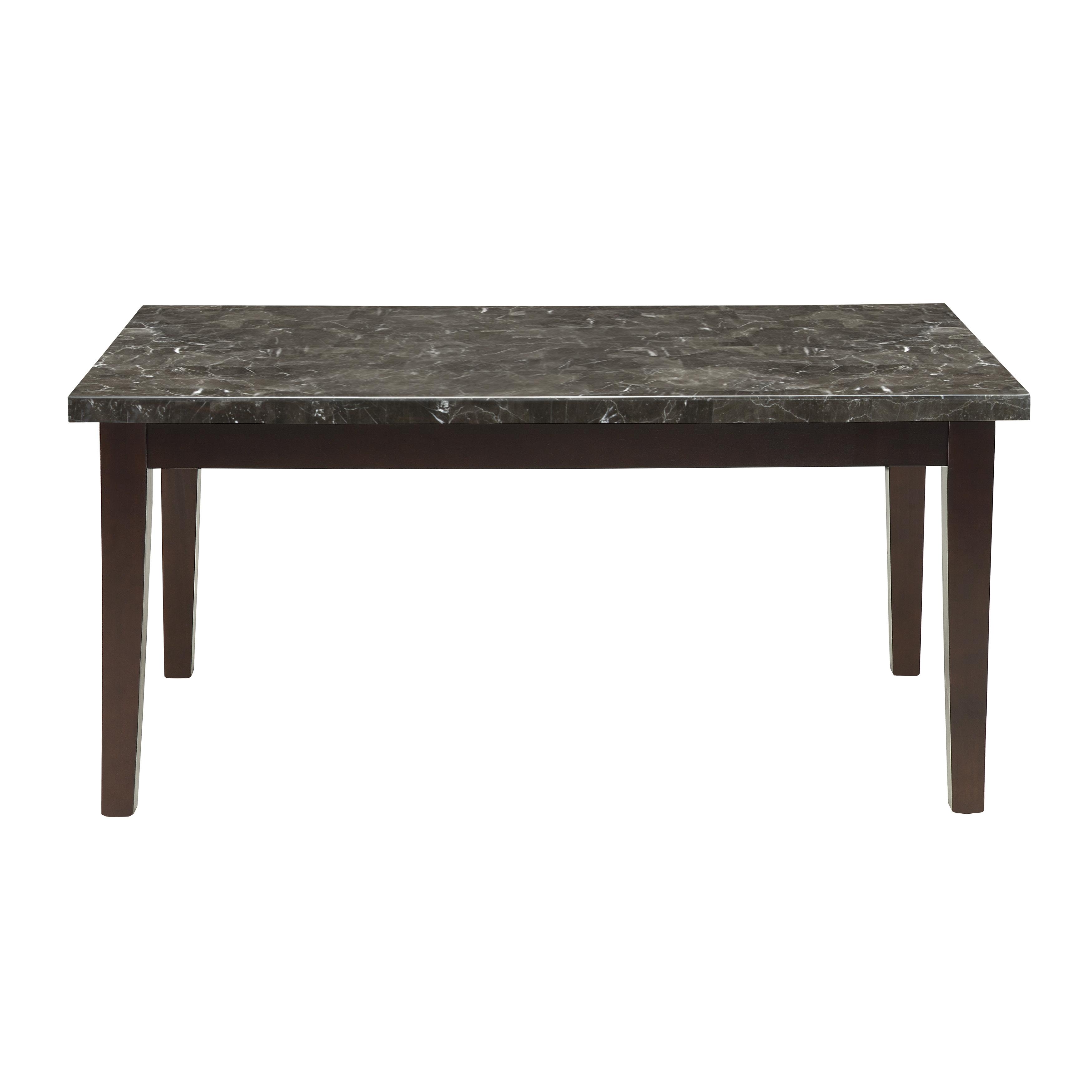 

    
Transitional Espresso & Black Marble Top Dining Table Homelegance 2456-64 Decatur
