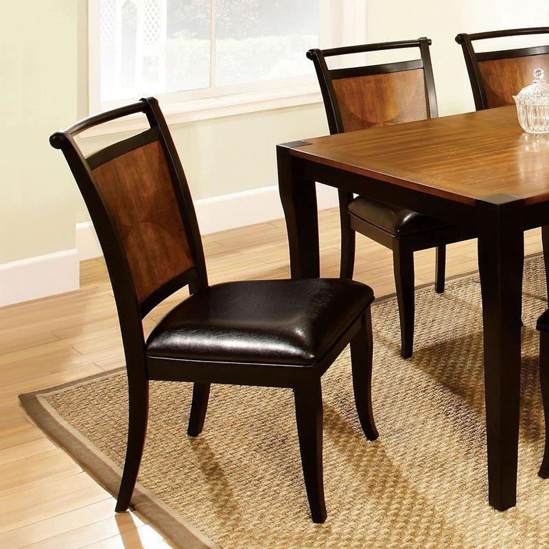 

    
Furniture of America CM3034T-5PC Salida Dining Room Set Espresso/Black CM3034T-5PC
