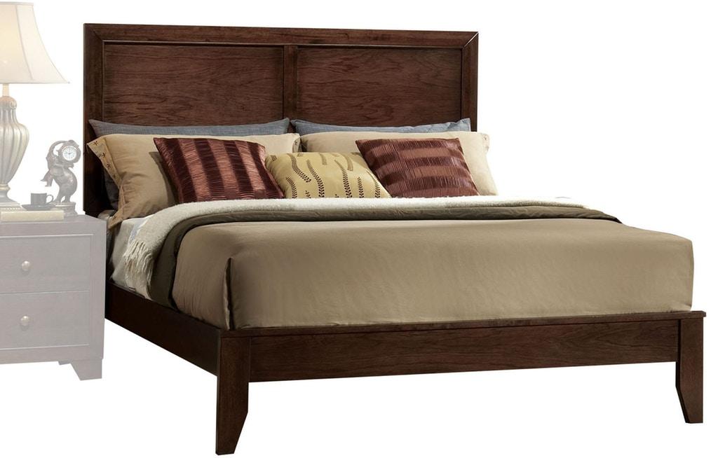 

    
Transitional Espresso Finish Wood Panel Queen Bed Madison-19570Q Acme

