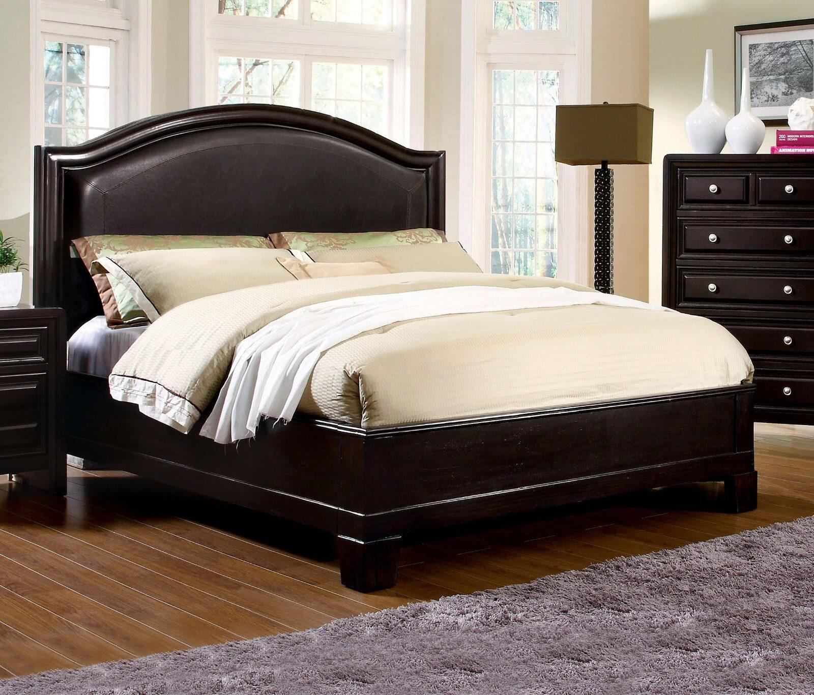 

    
Transitional Espresso Solid Wood King Bed Furniture of America CM7058-EK Winsor
