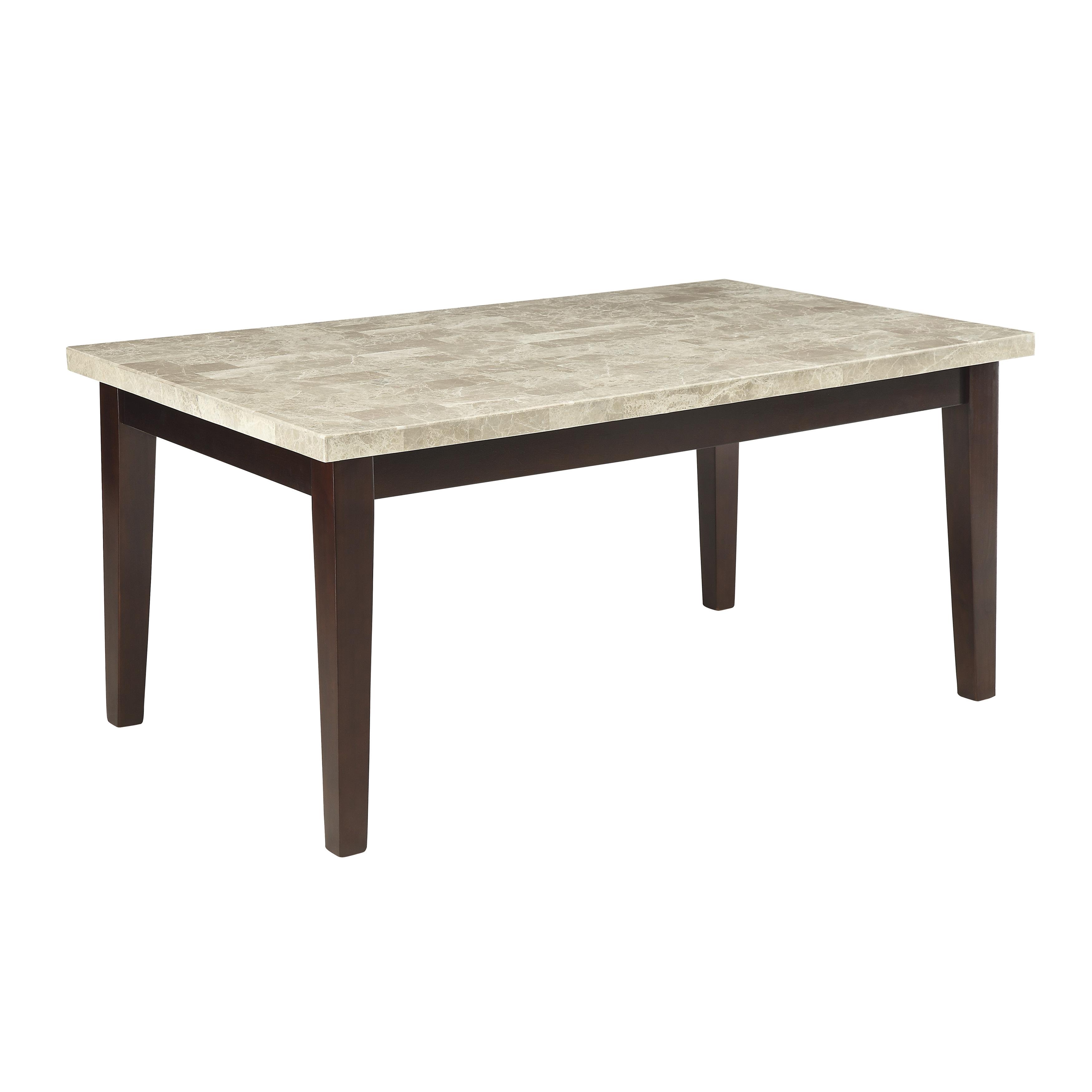 

    
Transitional Espresso & White Marble Top Dining Table Homelegance 2456-64WM Decatur
