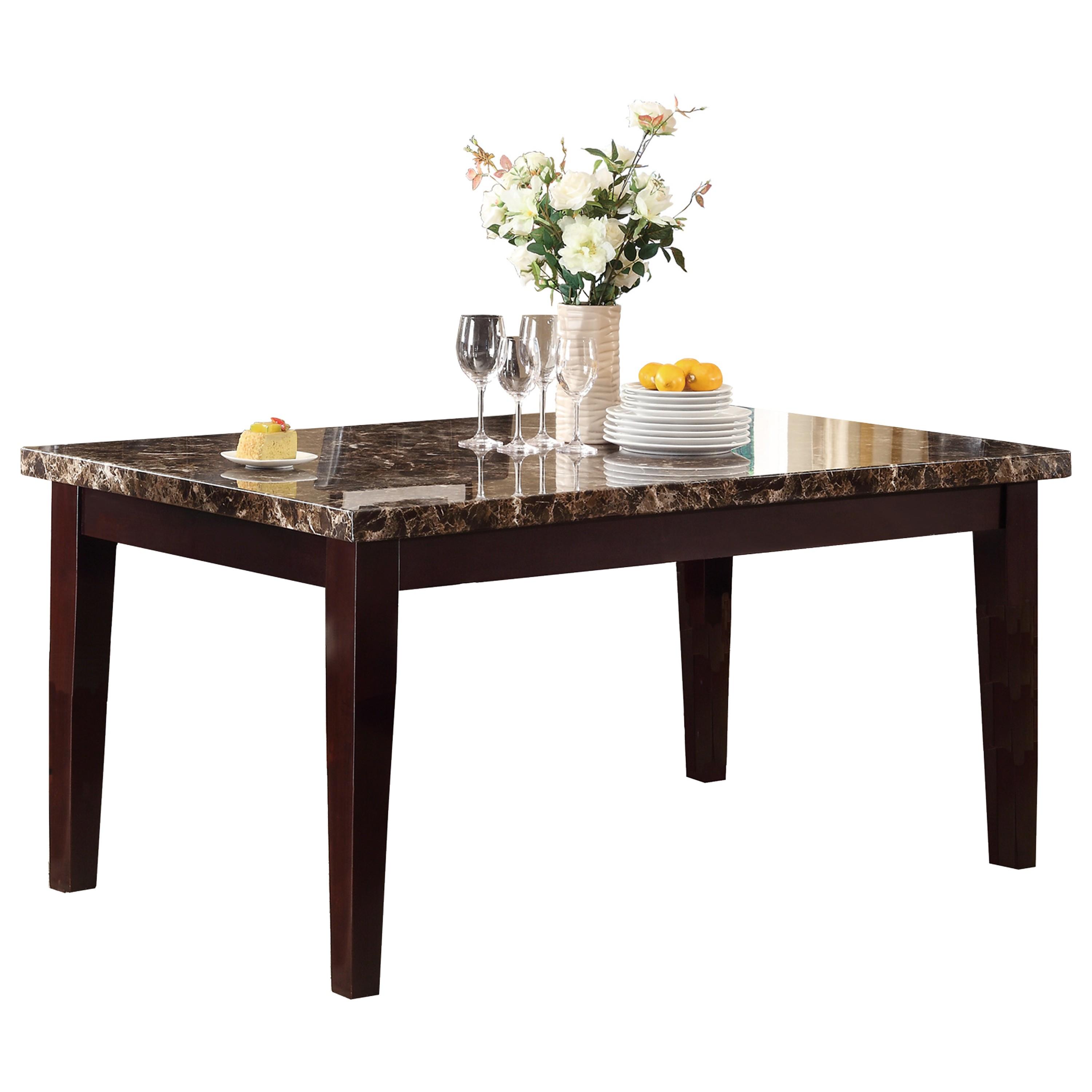 Transitional Dining Table 2544-64 Teague 2544-64 in Espresso 