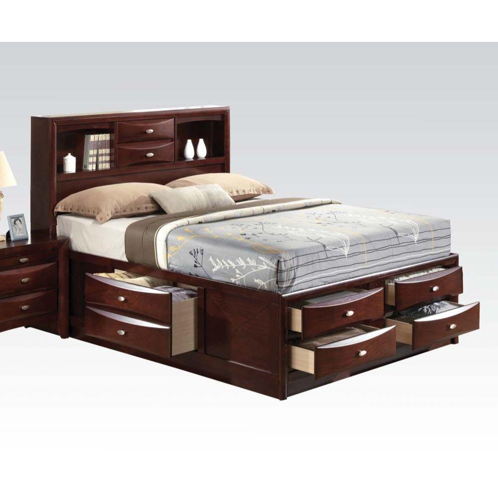 

    
Transitional Espresso Wood Eastern King 3PCS Bedroom Set w/ Storage by Acme Ireland 21596EK-3pcs
