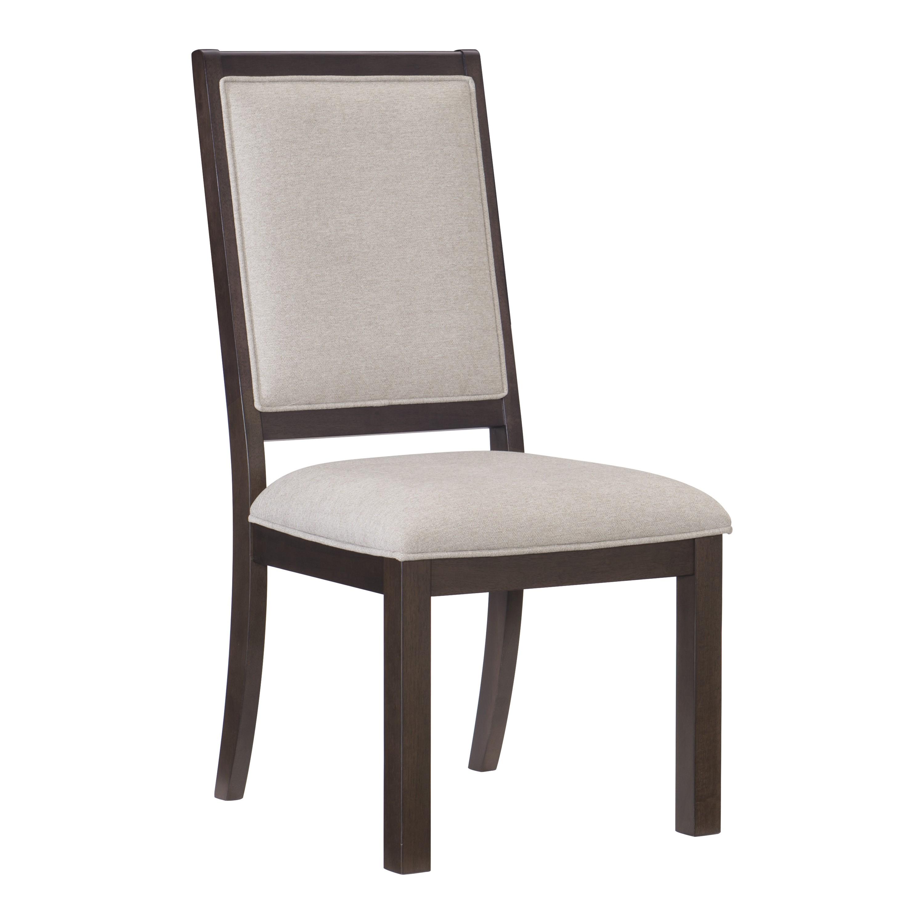 Transitional Side Chair Set 5718S Josie 5718S in Espresso Polyester