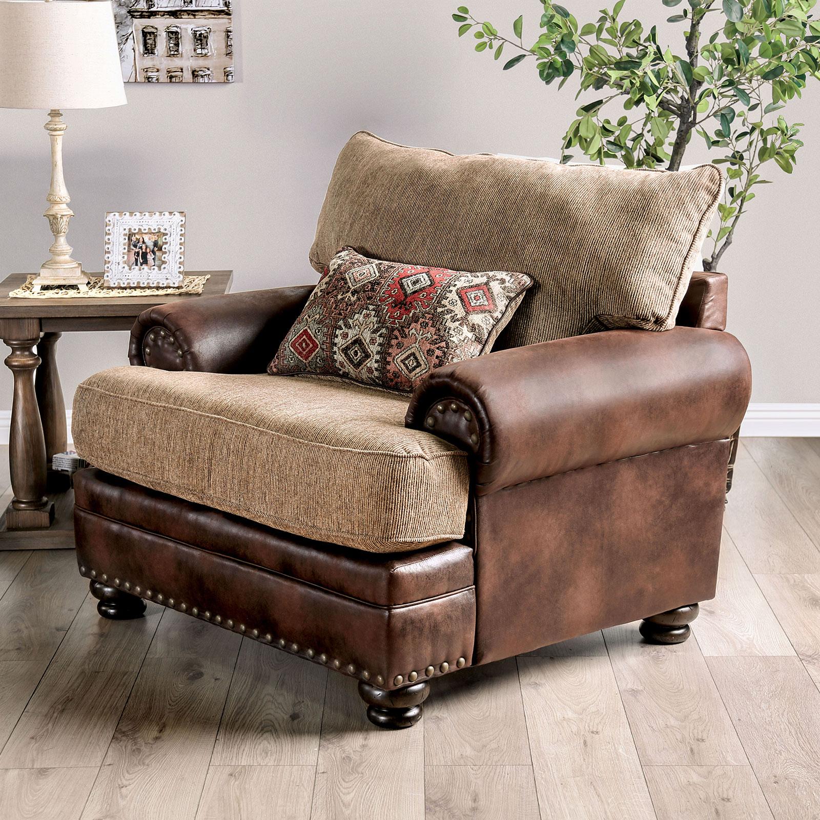Furniture of America FLETCHER SM5148-CH Arm Chair