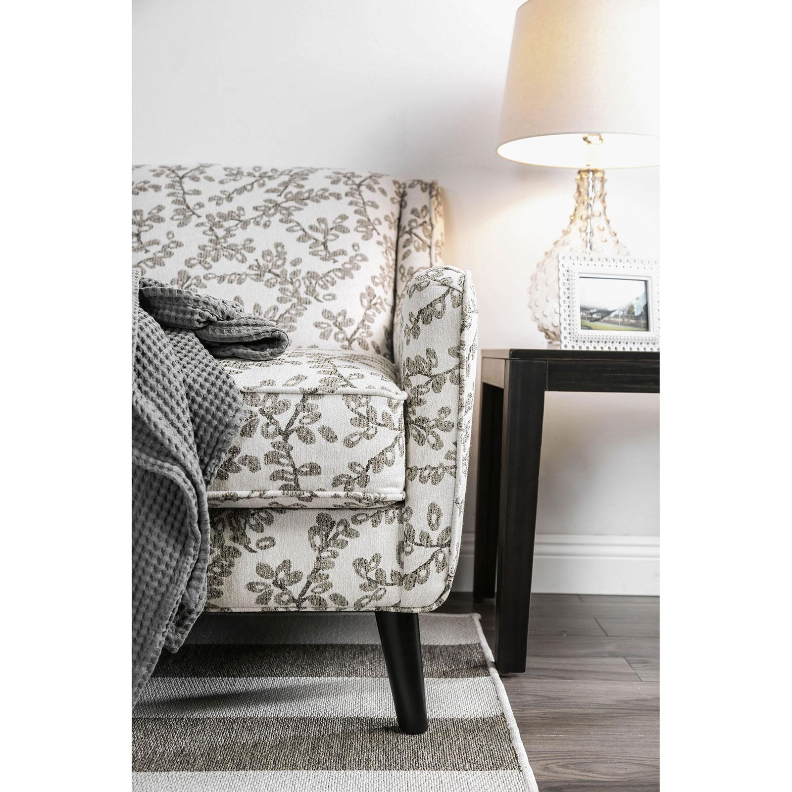 

    
Gray Fabric Chair DORSET SM8564-CH-FL Furniture of America Transitional
