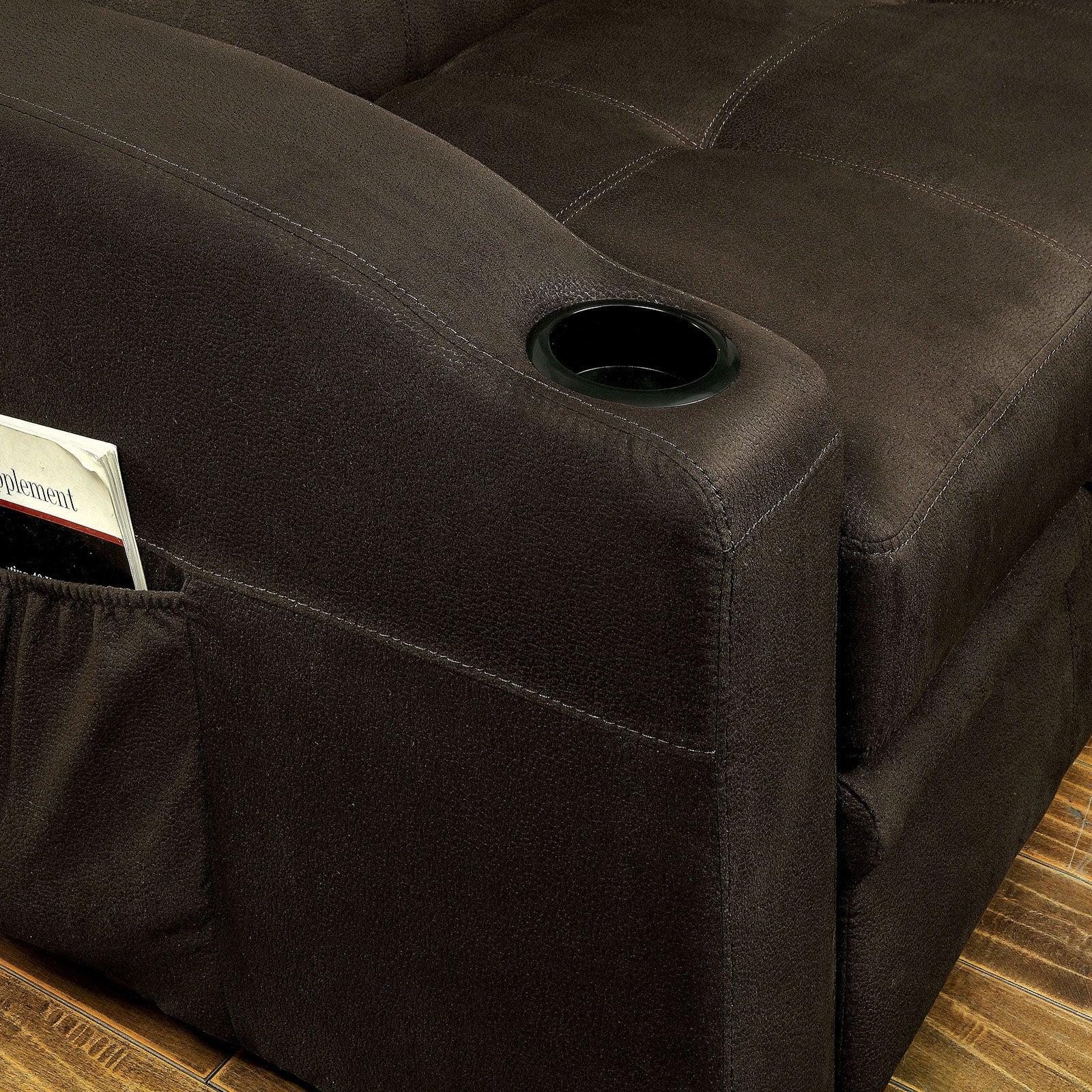 

    
CM2691 Transitional Dark Brown Fabric Futon Sofa Furniture of America CM2691 Mavis
