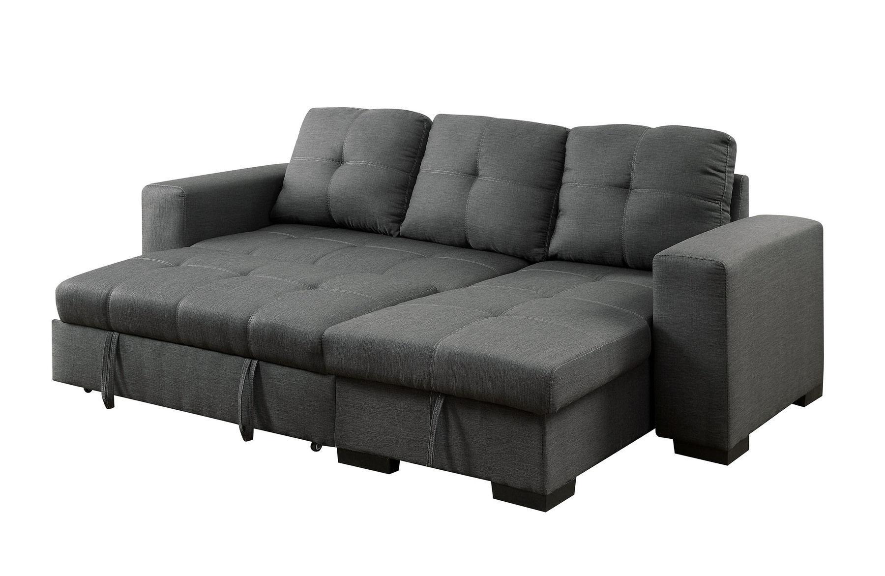 Transitional Sectional Sofa DENTON CM6149GY CM6149GY in Gray 