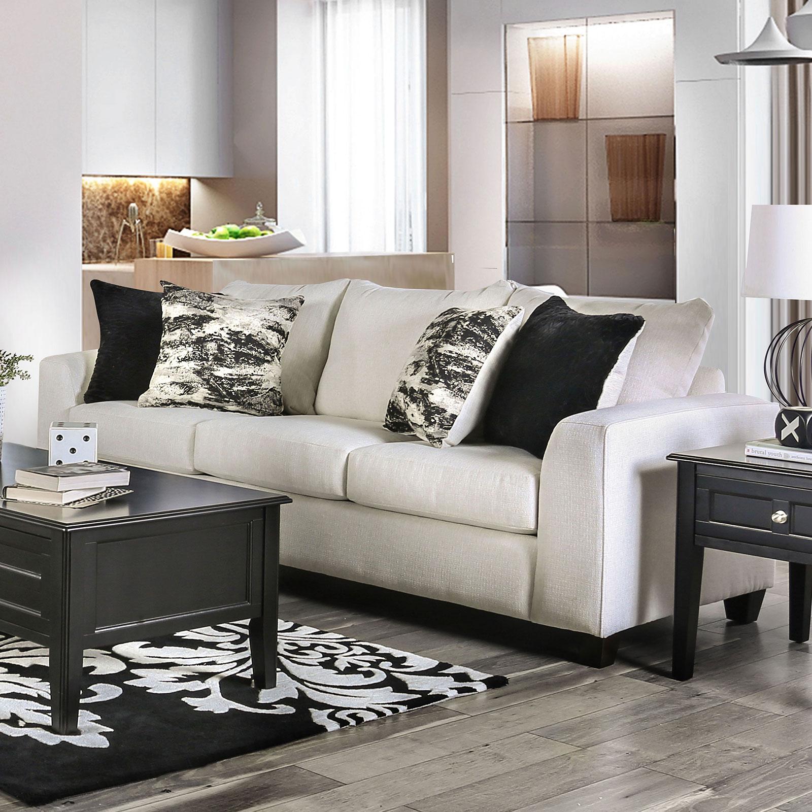 

    
Transitional Ivory Linen-like Fabric Sofa Furniture of America SM5205IV-N-SF Barnett
