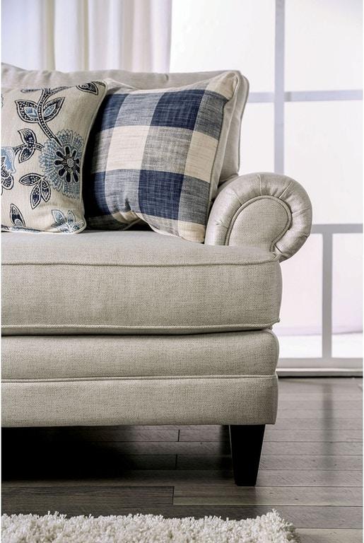 

    
Furniture of America NASH SM8101-SF Sofa Ivory SM8101-SF
