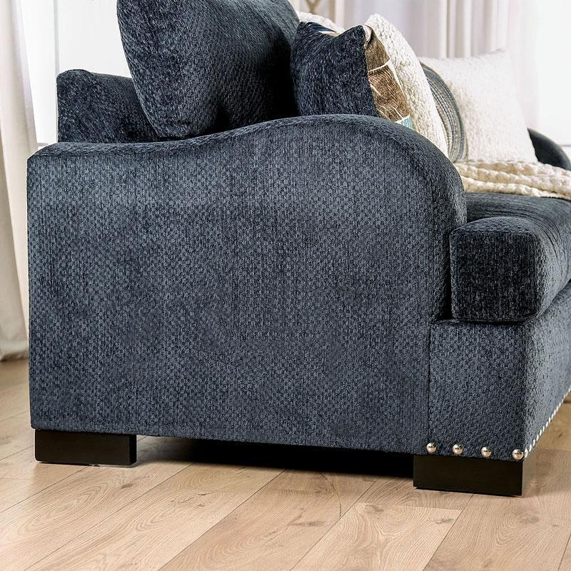 

        
Furniture of America ZAYLA SM6222-SF Sofa Blue Fabric 00193011016020
