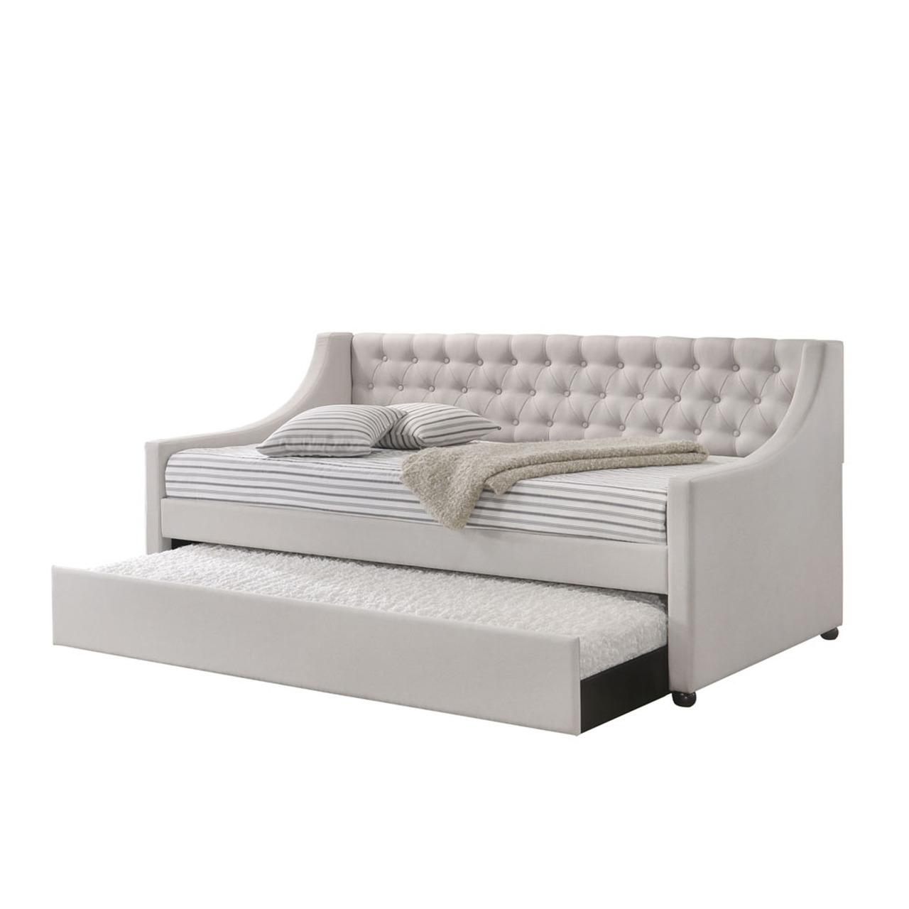 

                    
Acme Furniture Lianna Daybed w/ trundle Fog Fabric Purchase 
