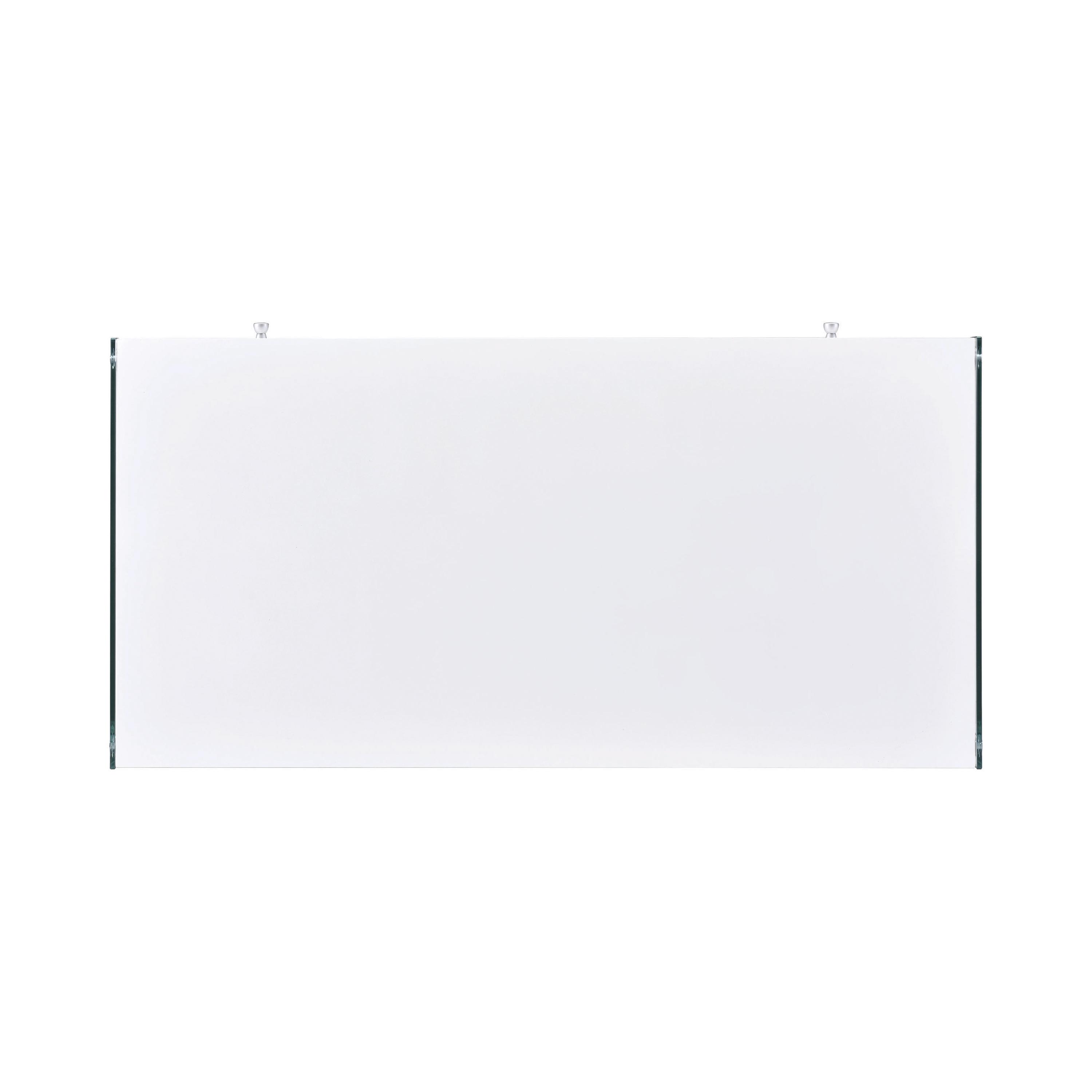 

    
800829 Transitional Glossy White Tempered Glass Writing Desk Coaster 800829 Dobrev
