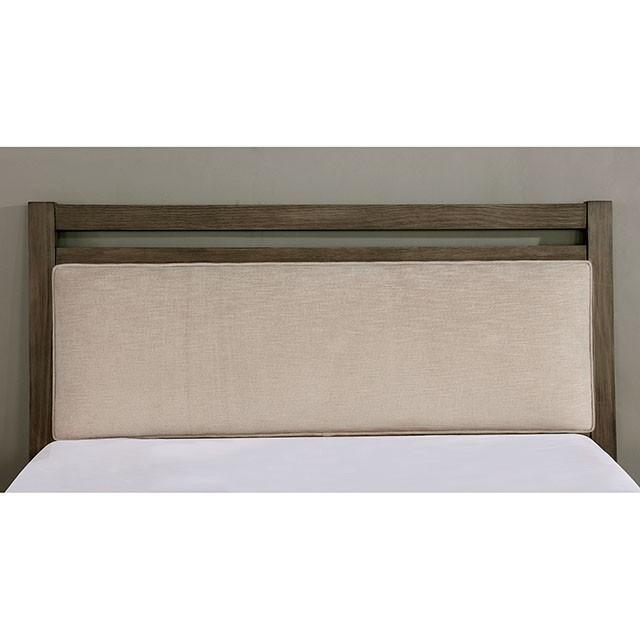 

                    
Furniture of America FOA7918 Tawana Platform Bedroom Set Warm Gray/Beige Faux Linen Purchase 
