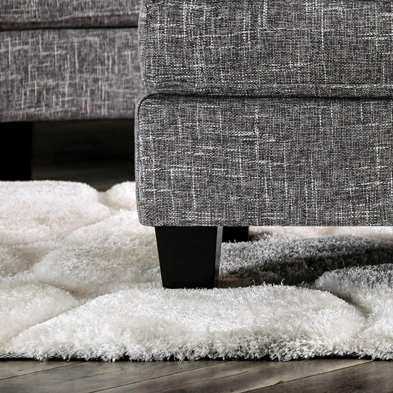 

    
Transitional Gray Burlap Weave Living Room Set 3pcs Furniture of America Pierpont
