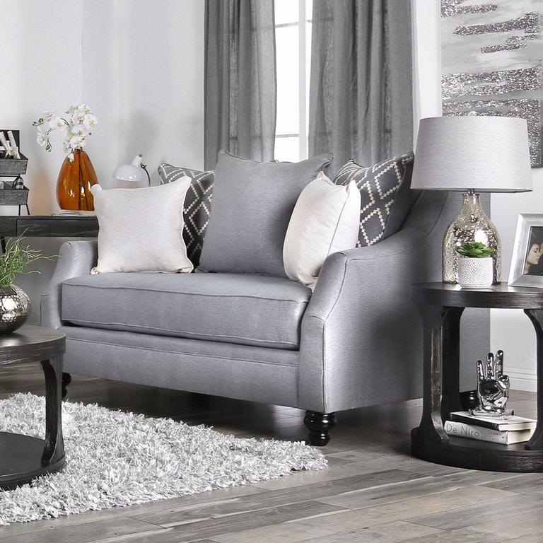 

    
Furniture of America SM2670-2PC Nefyn Sofa and Loveseat Set Gray SM2670-2PC
