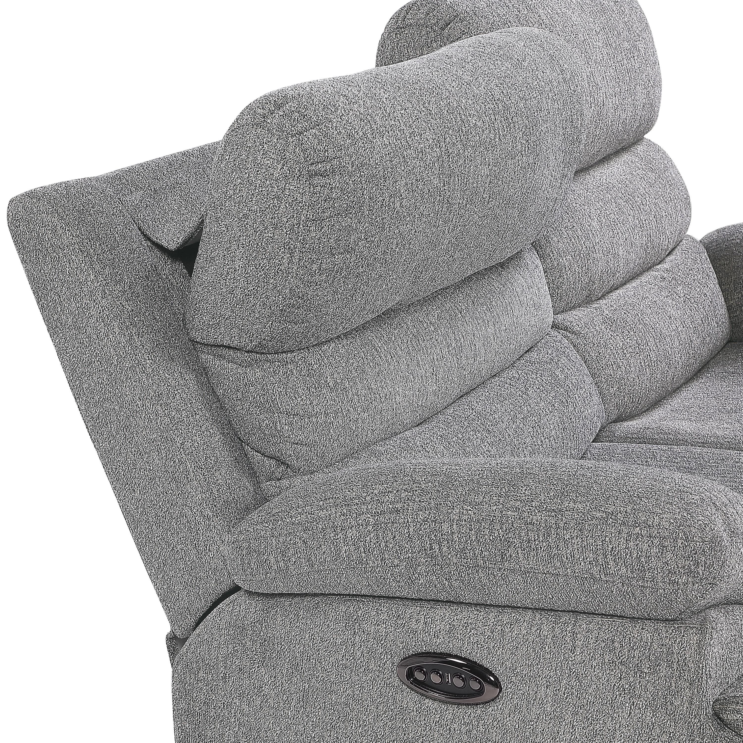 

                    
Homelegance 9422FS-2PWH Sherbrook Power Reclining Loveseat Gray Chenille Purchase 
