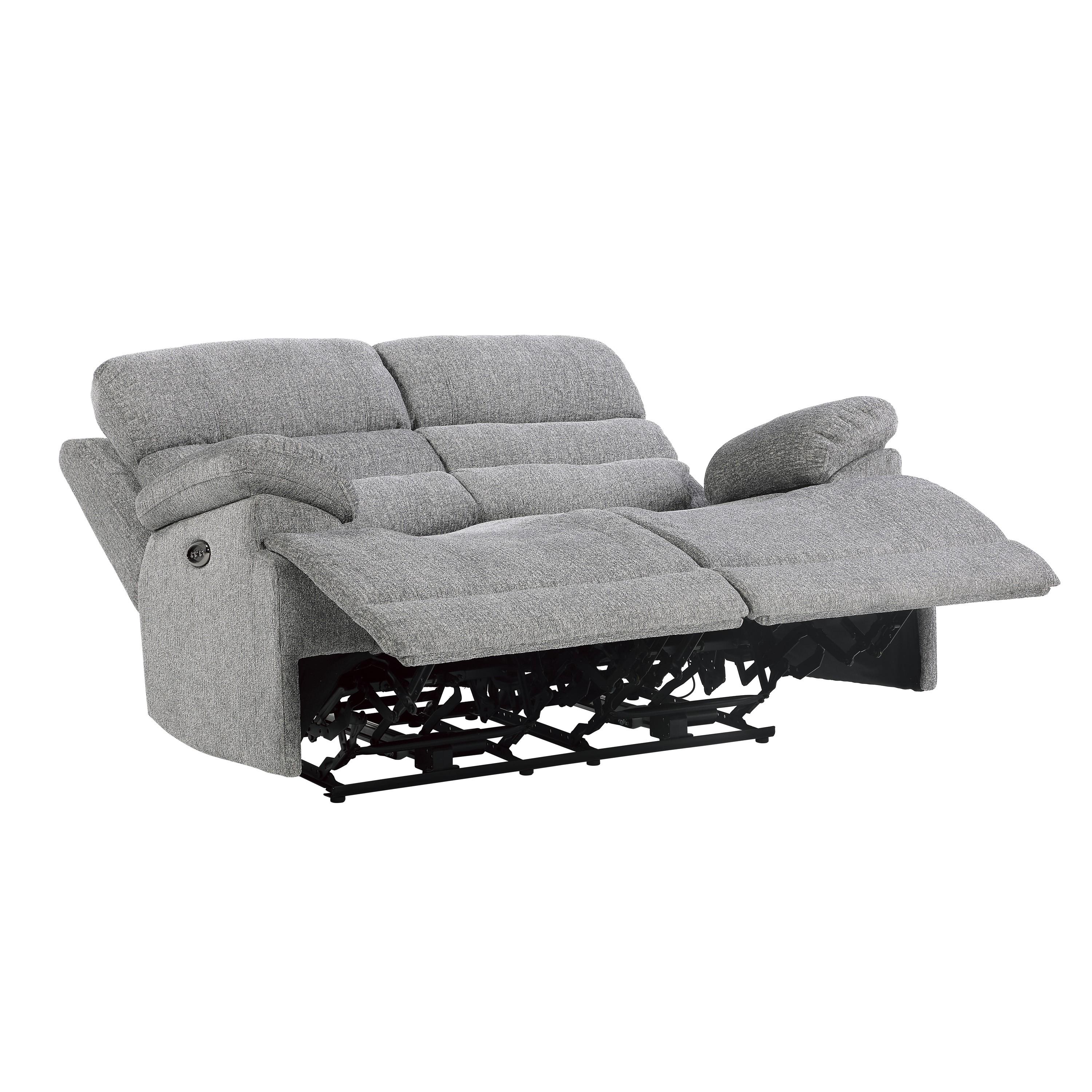 

    
Homelegance 9422FS-2PWH Sherbrook Power Reclining Loveseat Gray 9422FS-2PWH
