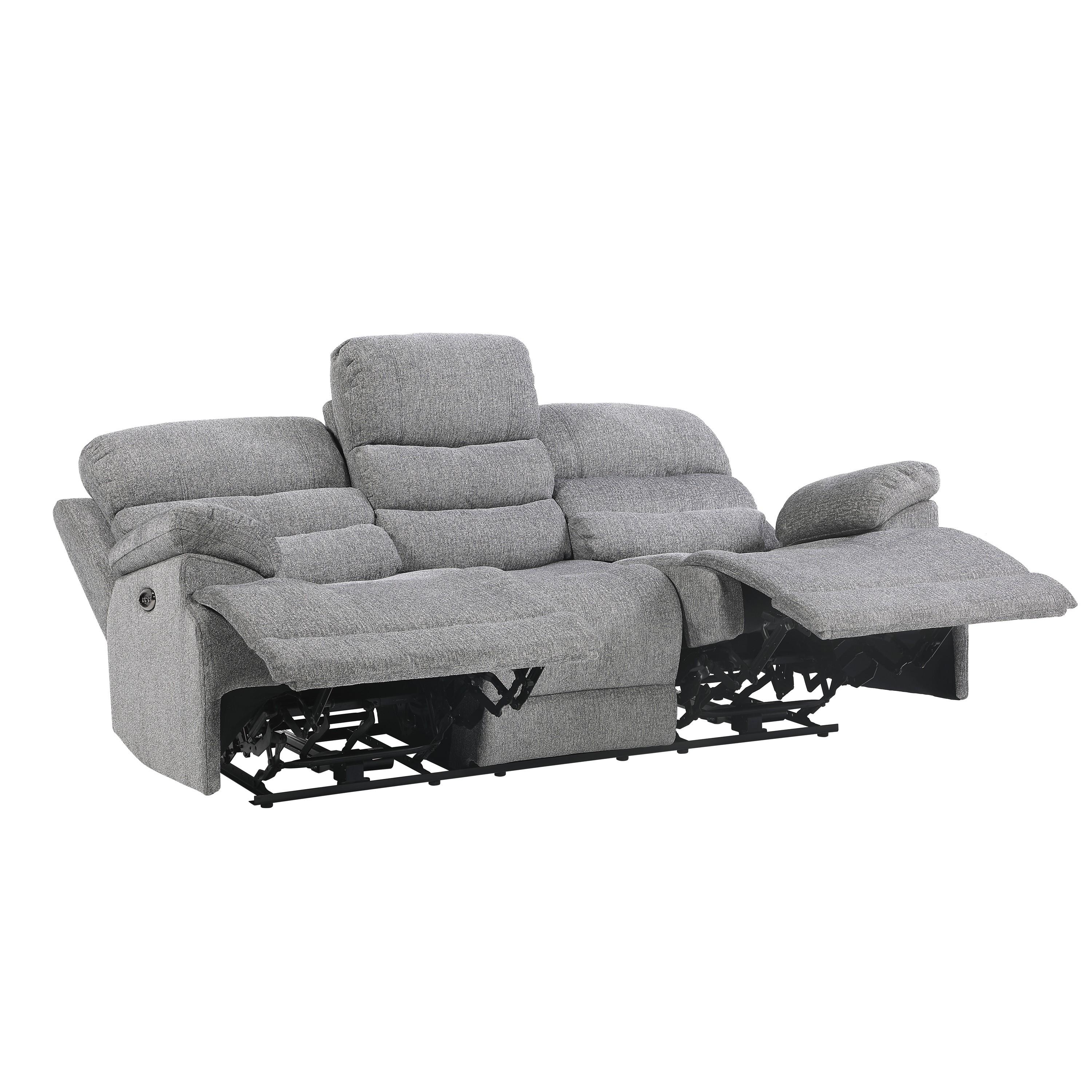 

    
Homelegance 9422FS-3PWH Sherbrook Power Reclining Sofa Gray 9422FS-3PWH

