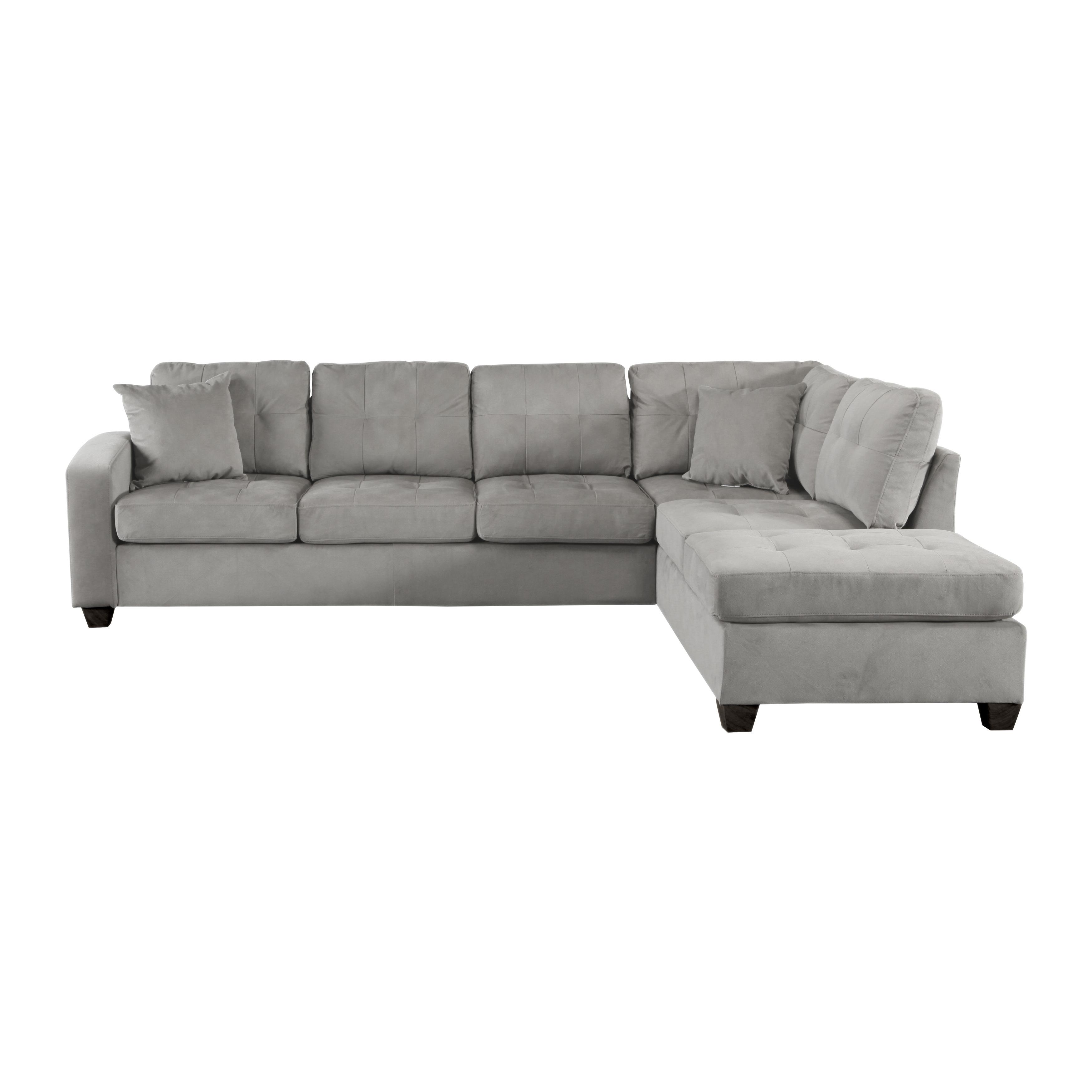 

    
Transitional Taupe Fabric 2-Piece Sectional w/Ottoman Homelegance 8367TP*3 Emilio
